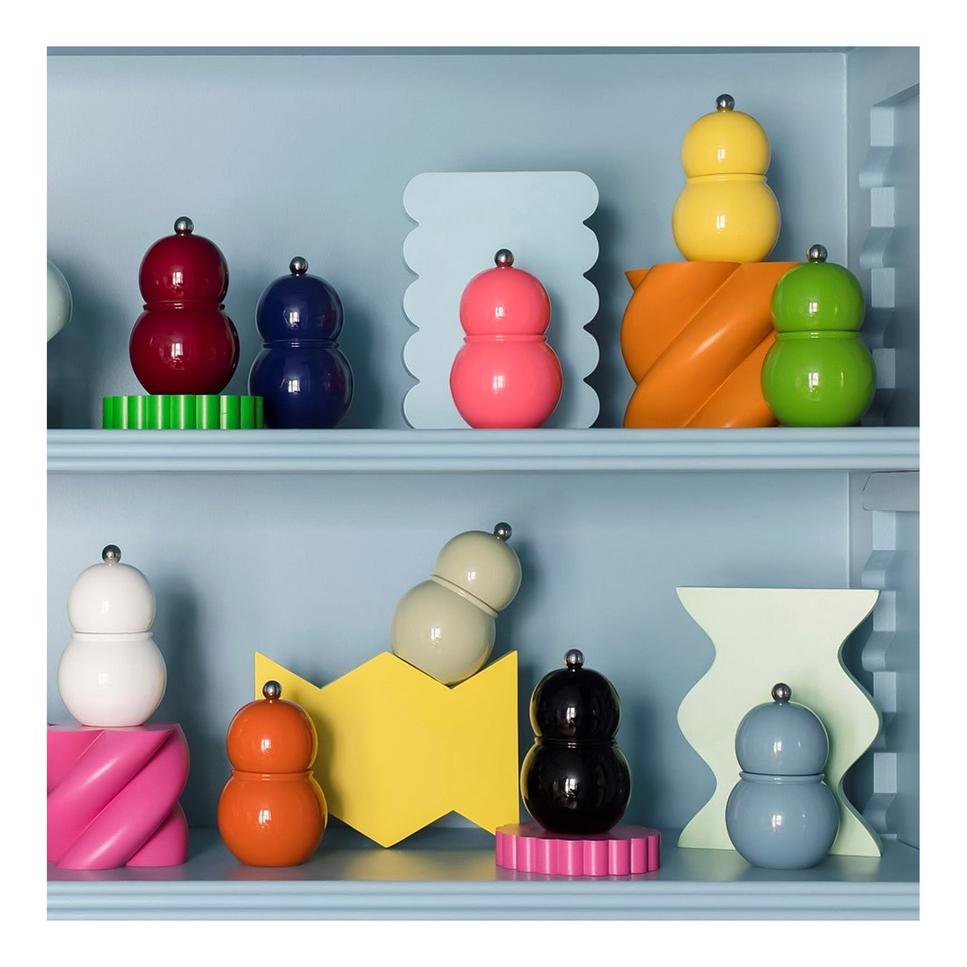Salt- Pepper Mill black 12 cm, Spielzeug, Klemmbausteine, Pyramide, Formen, Kunststoff