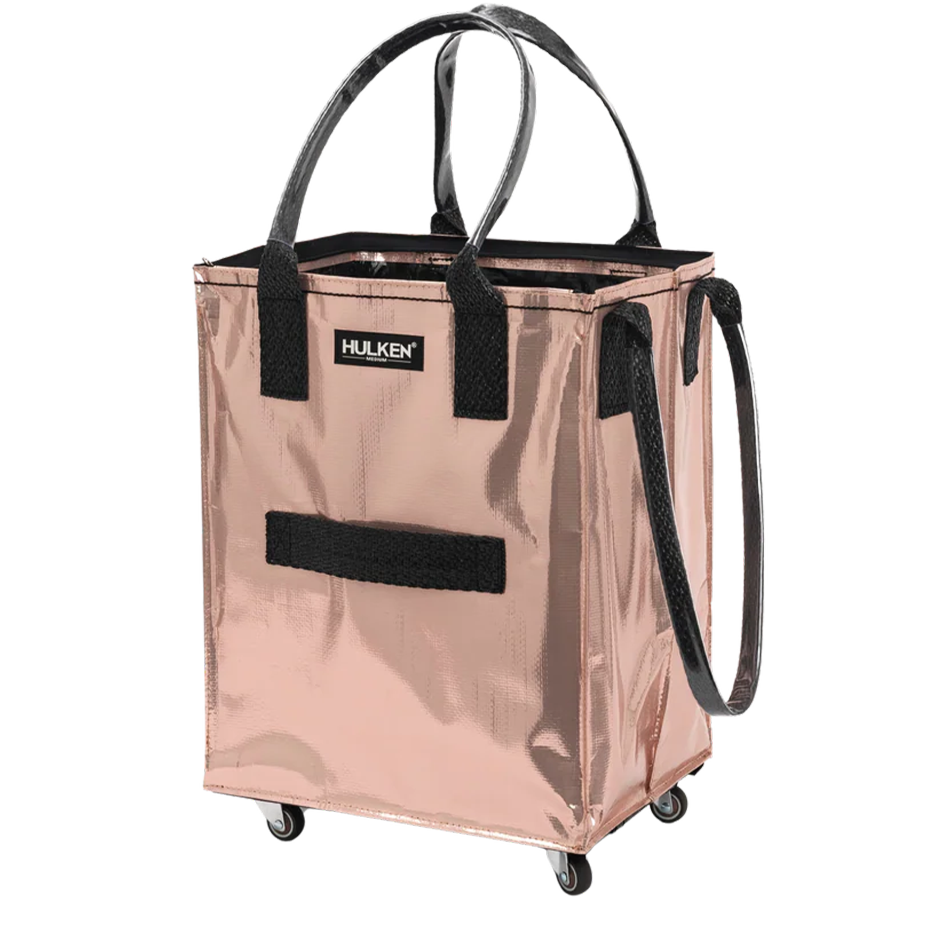 Hulken Original Rolling Tote Bag Everyday Hauls Medium Rosegold
