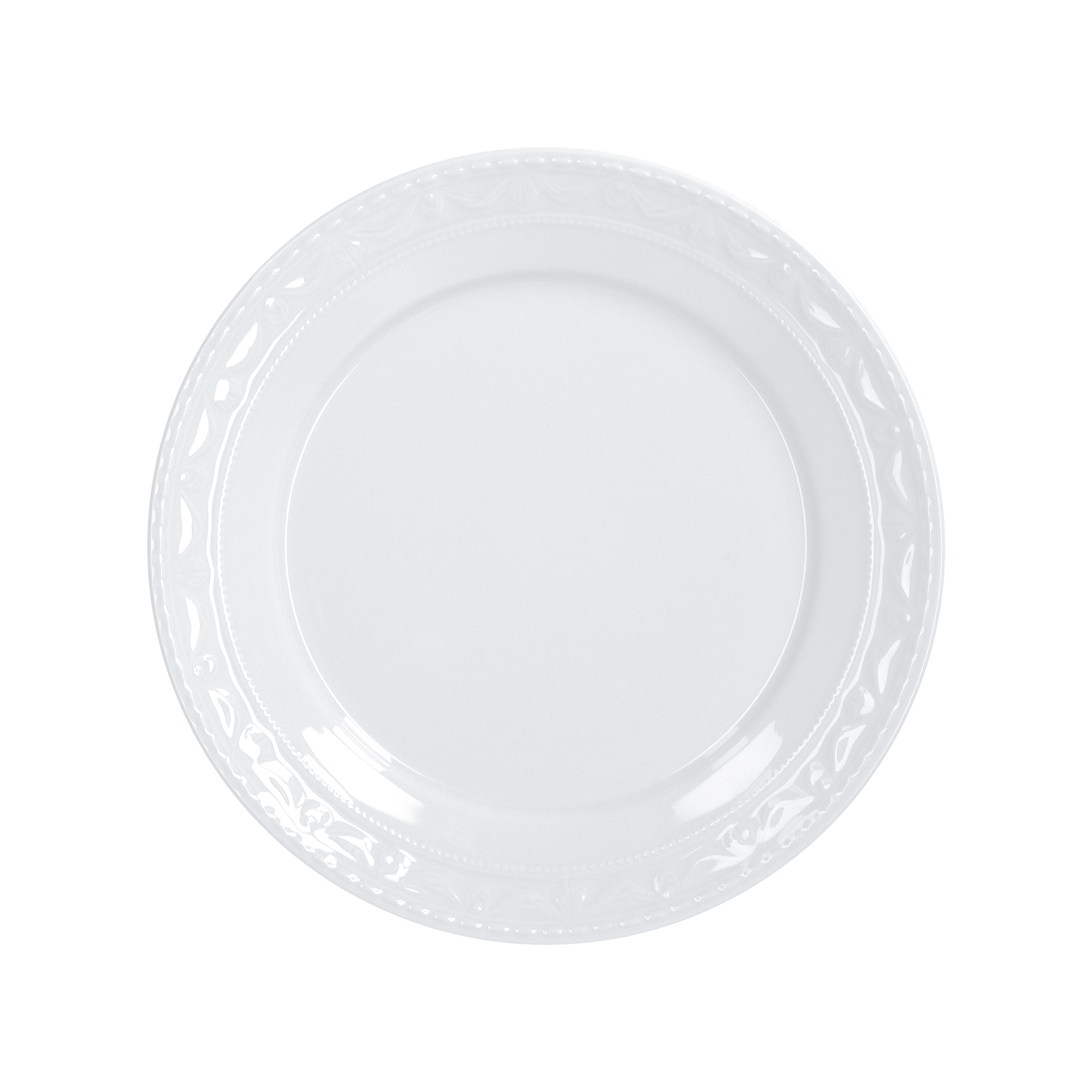 Dinner Plate 26 cm, Teller, weiße Platte, Tischservice, Porzellan, Musterteller