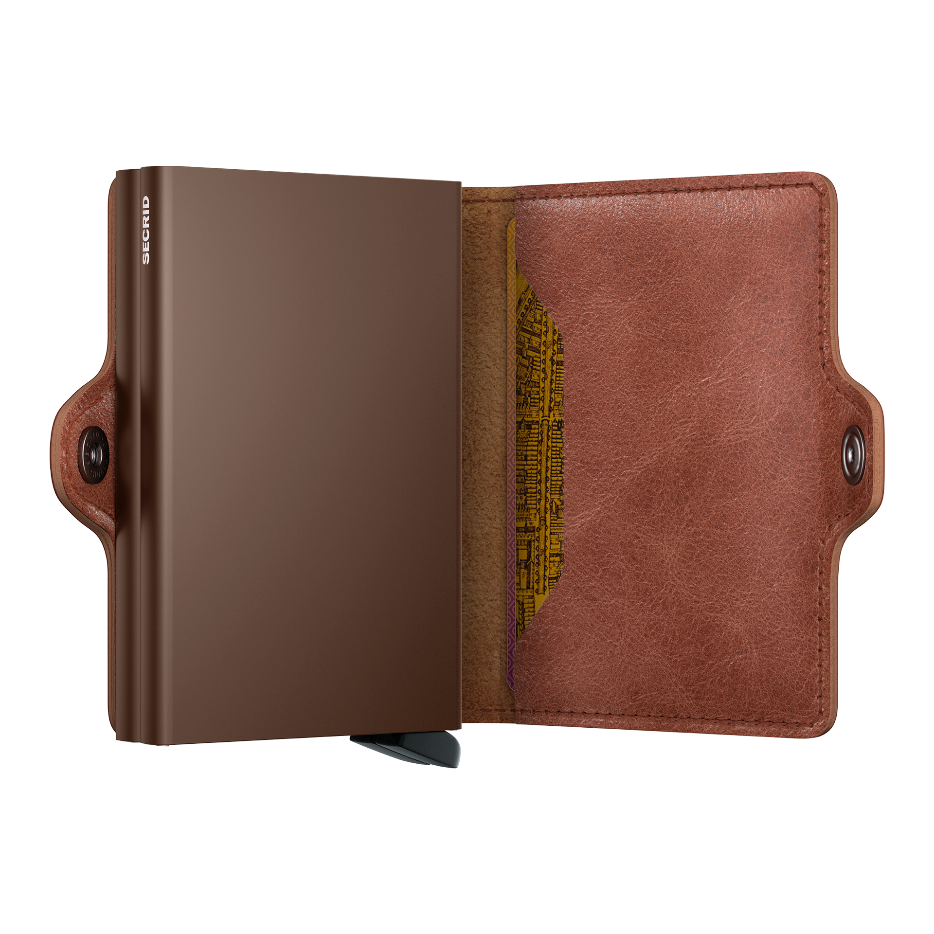 Secrid Twinwallet Vintage Cognac/Braun, Wallet, Card holder, Brown, Leather, Snap closure