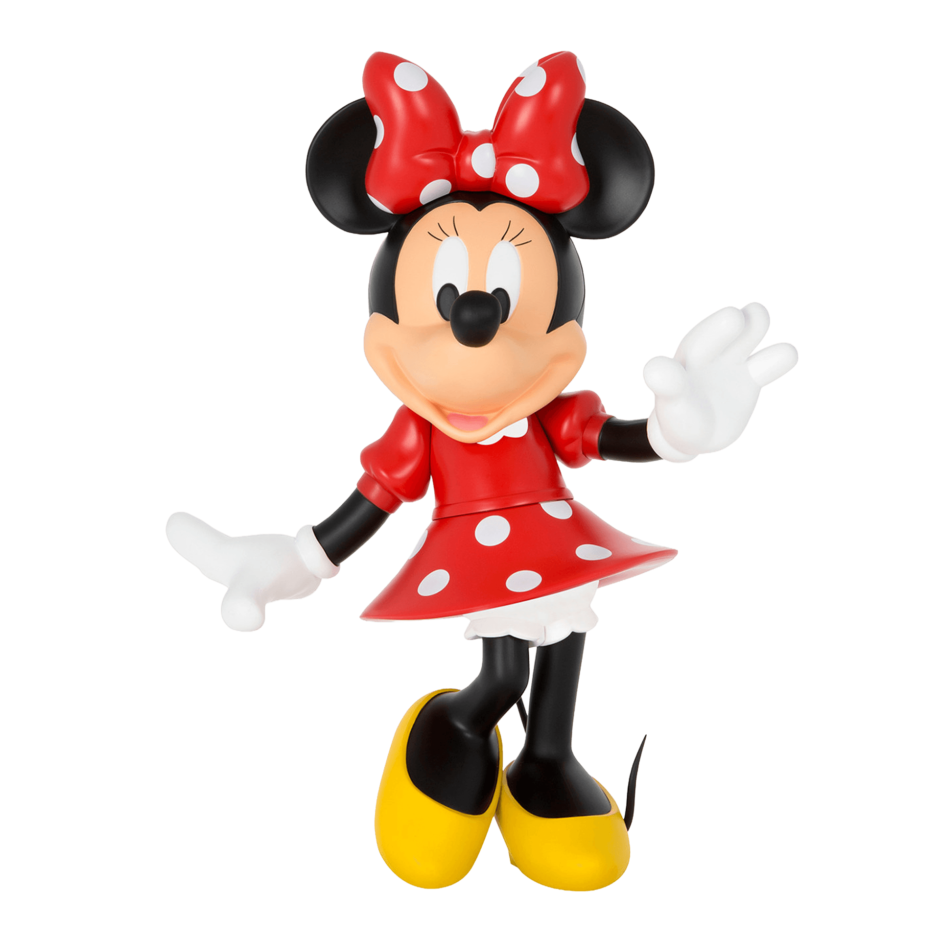 Minnie Welcome Original 31 cm, Minnie Maus Figur, Kunstfigur, Puppe, Gesteckt, Gelb-Schuhe