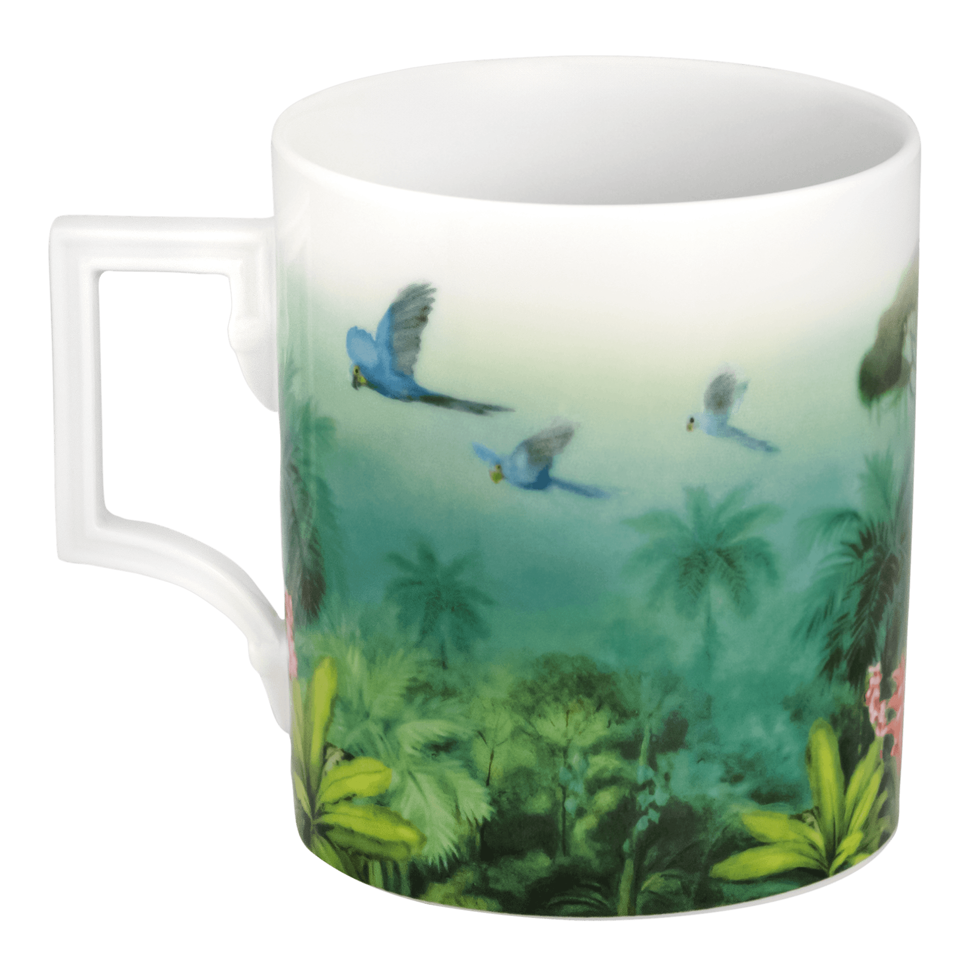 Meissen Amazonas Collection Henkelbecher Ara Hyazinthara