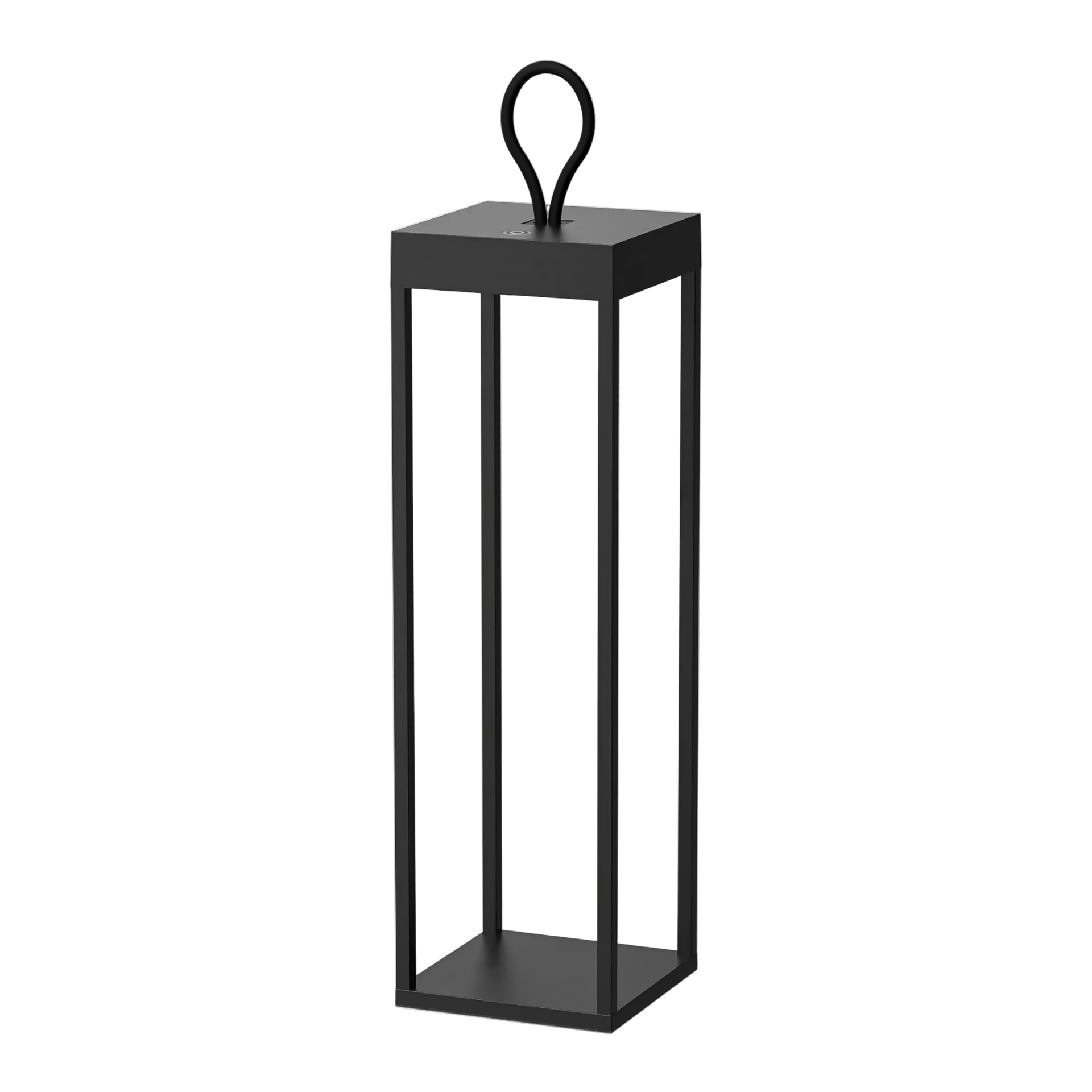 Qoozii LED Akku Laterne Bali Schwarz 50 cm