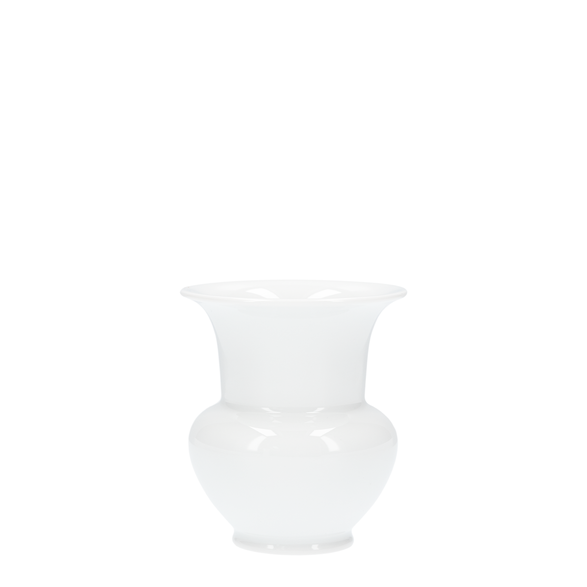 Vase 1, vase, porcelain, weiß, glänzend, Halsvase