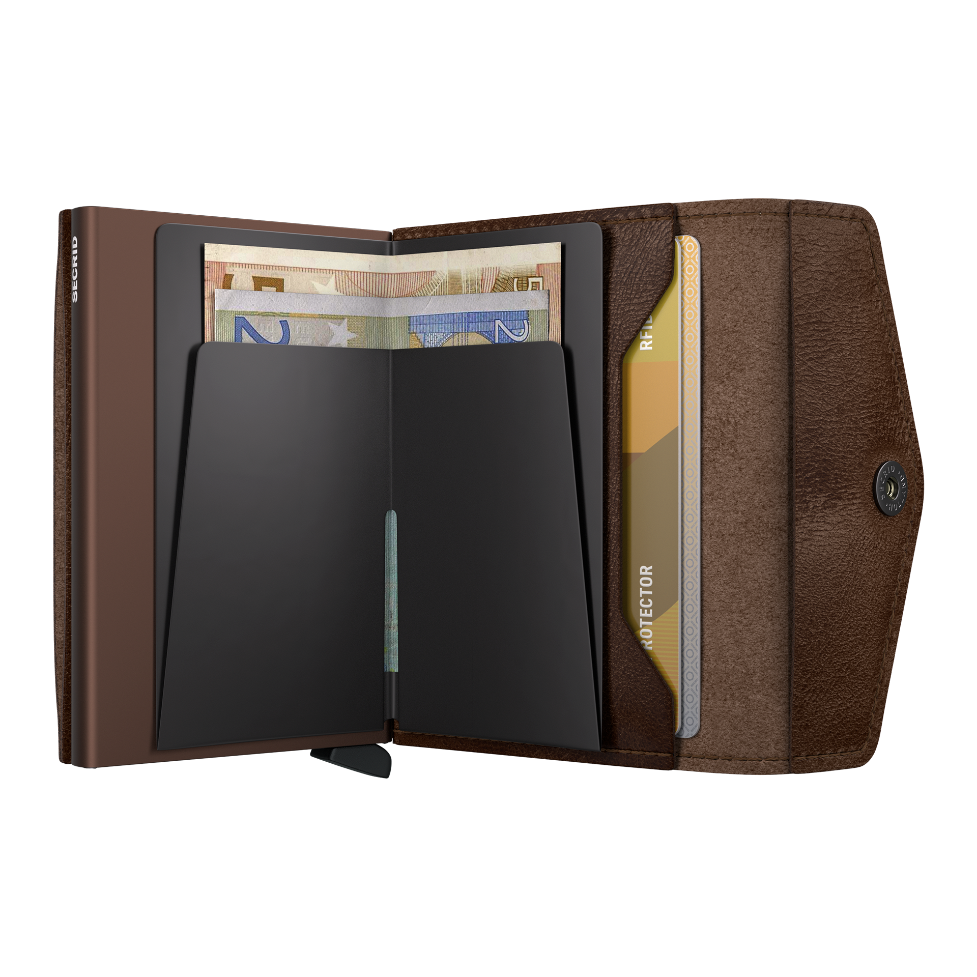 Envelope Wallet Chocolate, wallet, cardholder, Geldbörse, Kartenetui, braun Leder