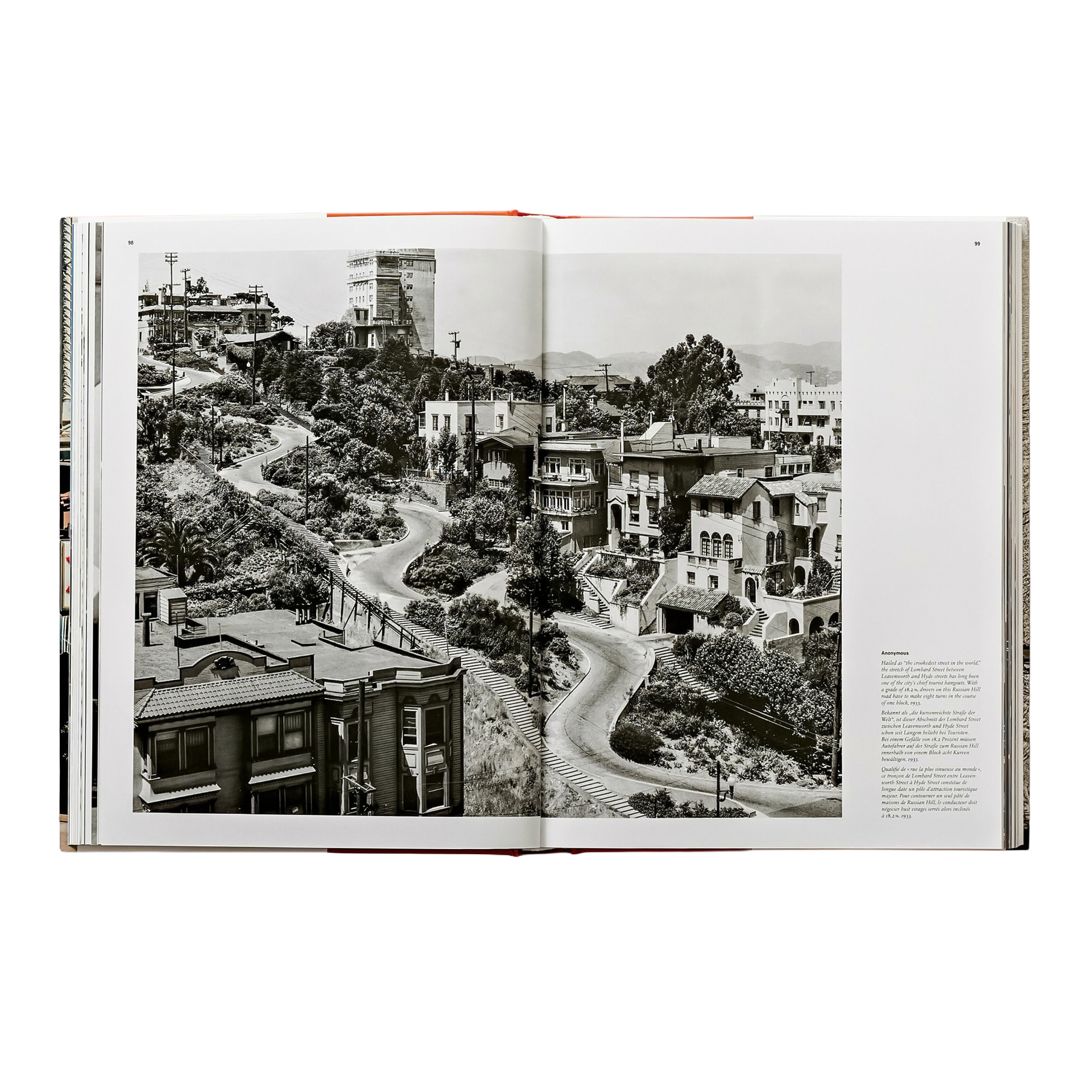 Coffee Table Book San Francisco, Stadtansicht, Häuserzeilen, Straße, Häuserblock, Schwarzweiß