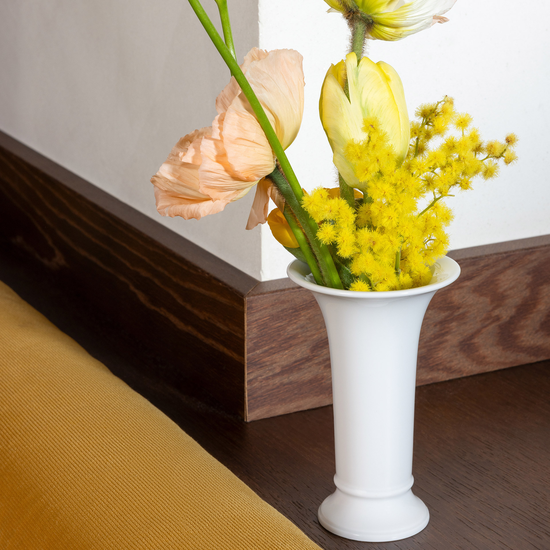 Vase 1, blumen, vasen, schnittblumen, gelb, deko