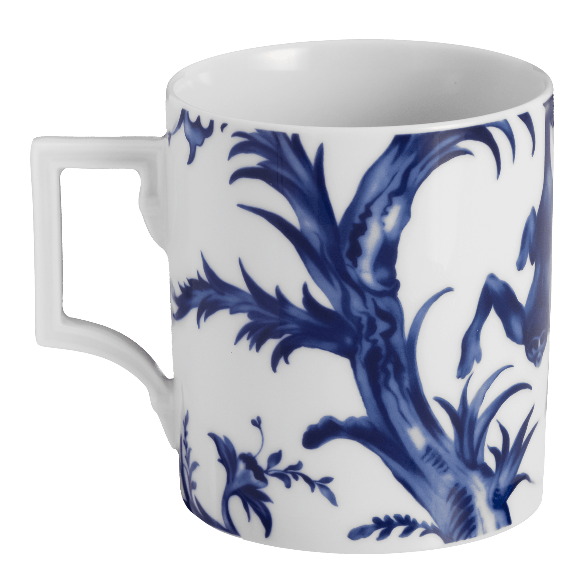 Meissen Henkelbecher Affe & Faultier