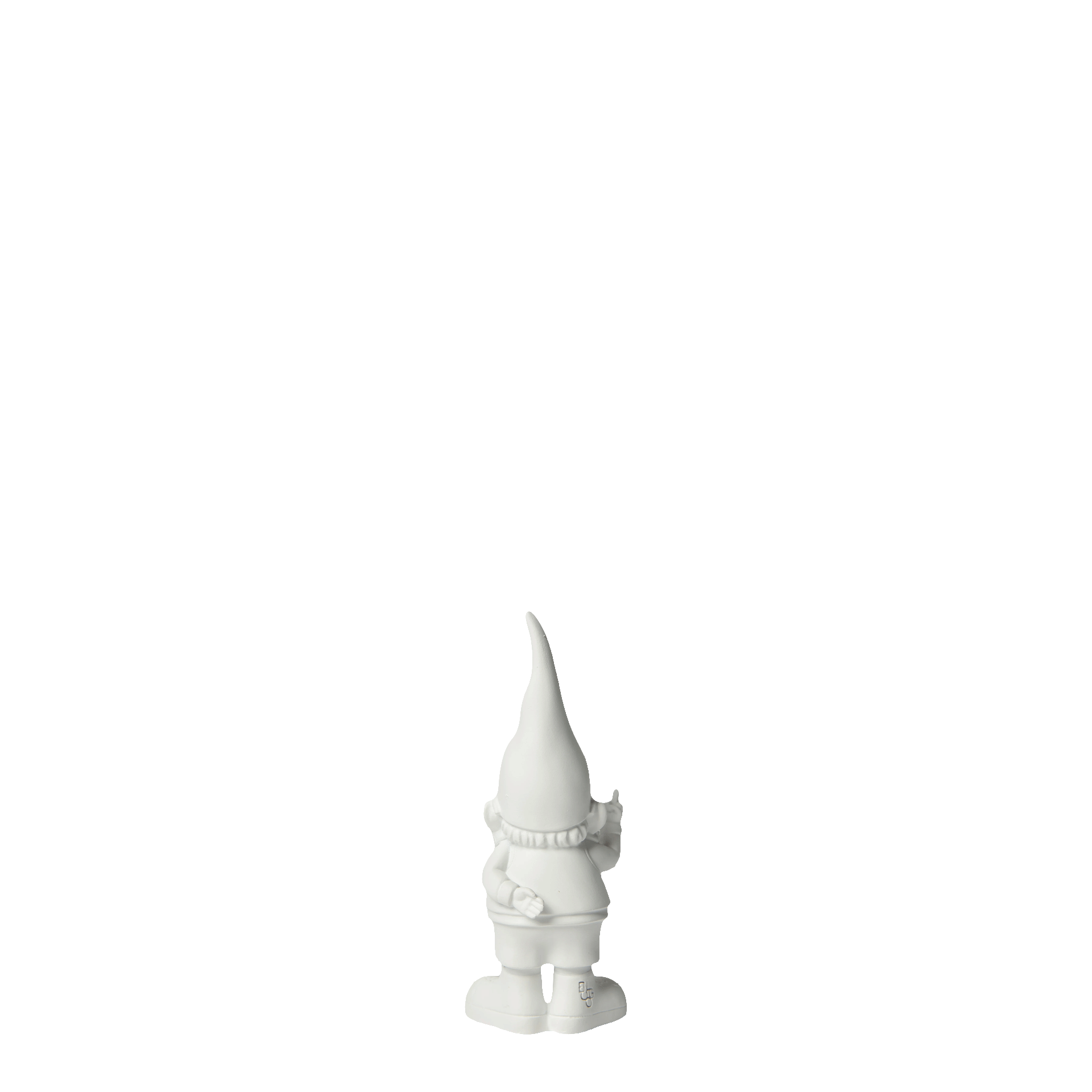 Gnome Bernado white 12 cm, figurine, gnom, miniature, gartenfigur, weiß