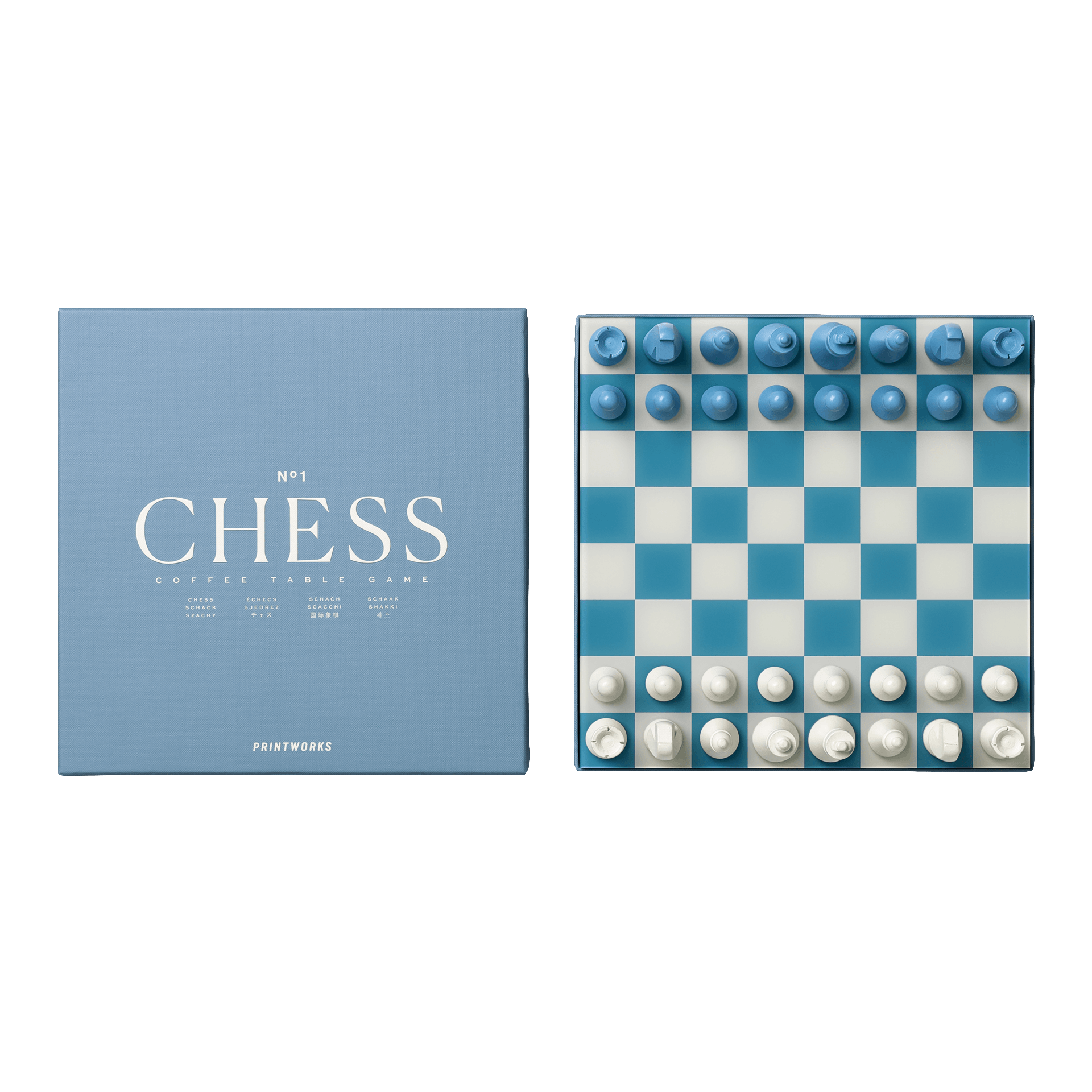 PRINTWORKS Classic Chess Dusty Blue
