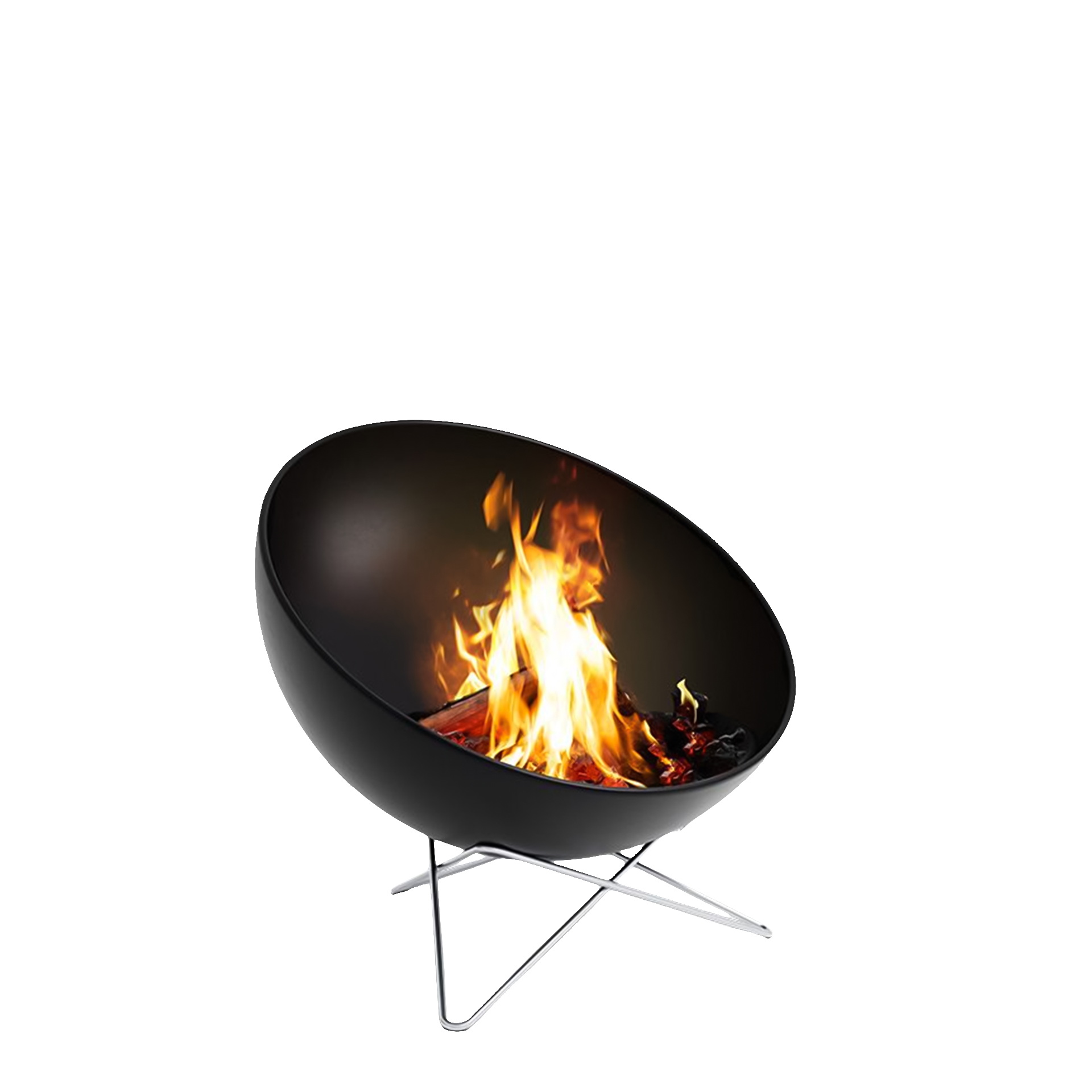 Fire Bowl 70 with star stand, feuerstelle, feuerkorb, kaminofen, feuernd, stahlgestell