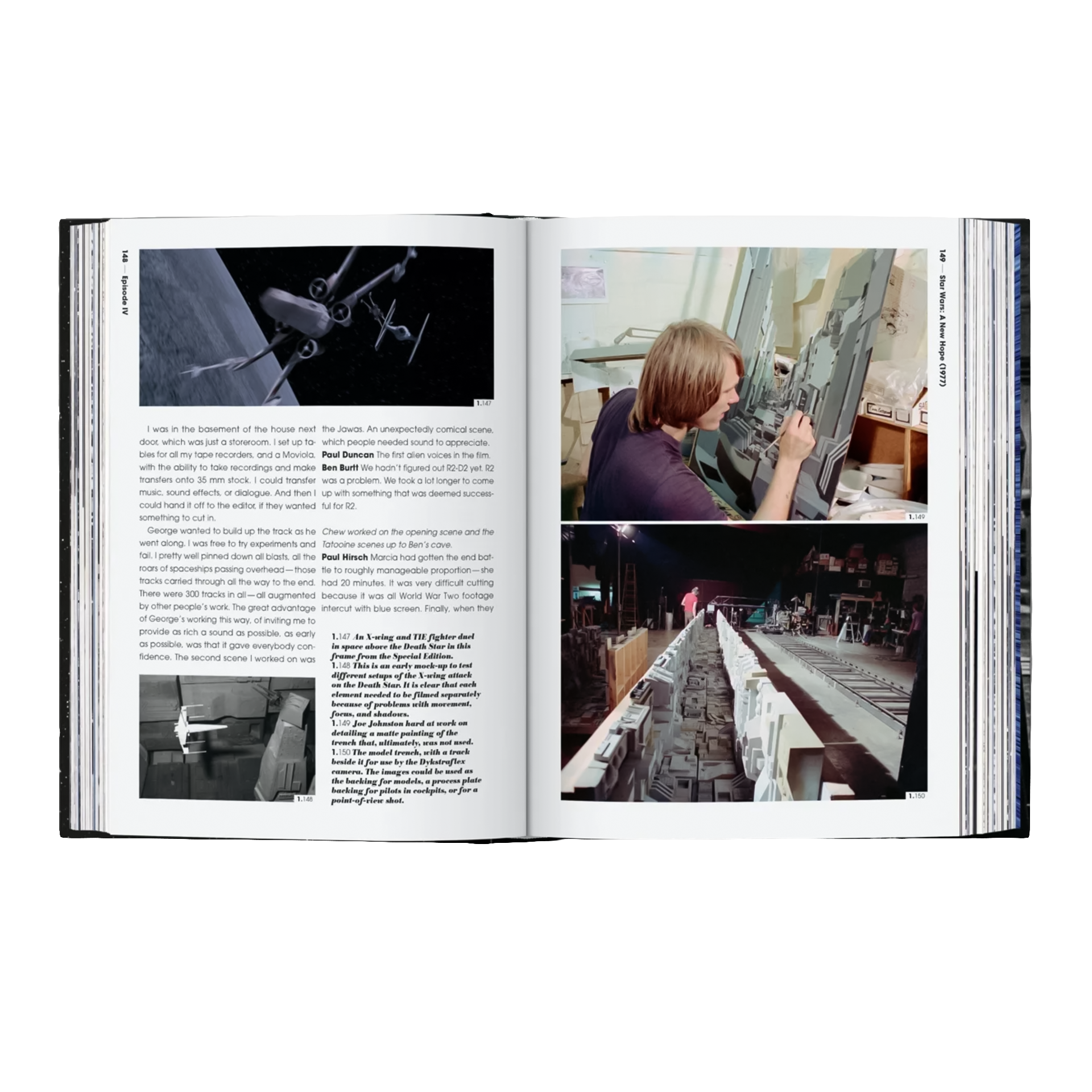 Taschen, 45th Edition, Coffee Table Book The Star Wars Archiv. 1977–1983, magazin, doppelseite, layout, text, fotografie