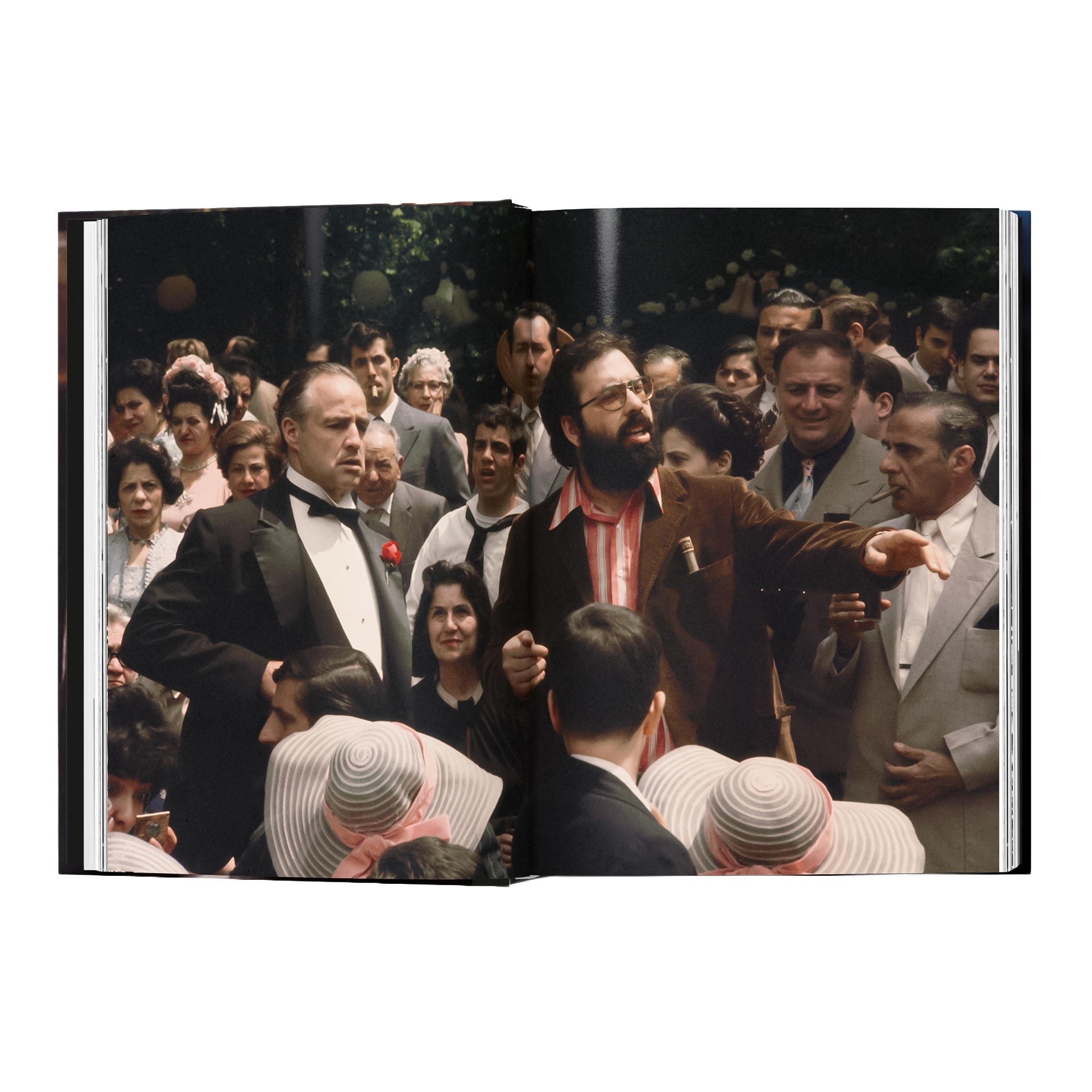 Coffee Table Book Steve Schapiro. The Godfather Family Album, formelle Kleidung, Smoking, Bart, Menschenmenge, Fotografie