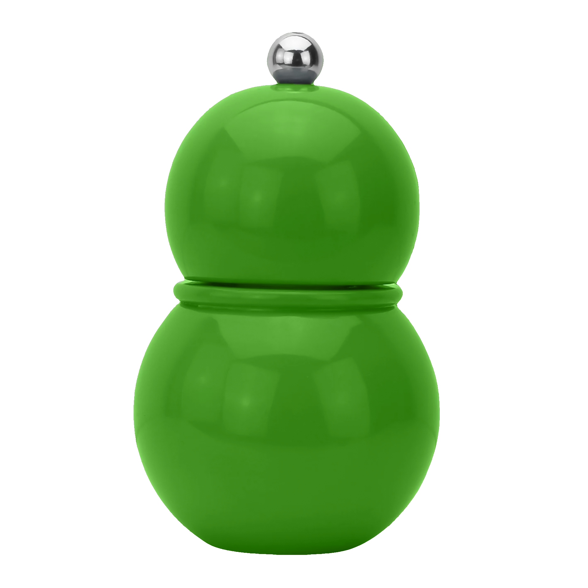 Salt- Pepper Mill leaf green 12 cm, Kugelhülle, Stapelbecher, Grün, Glas-Nachbau, Kugelbehälter