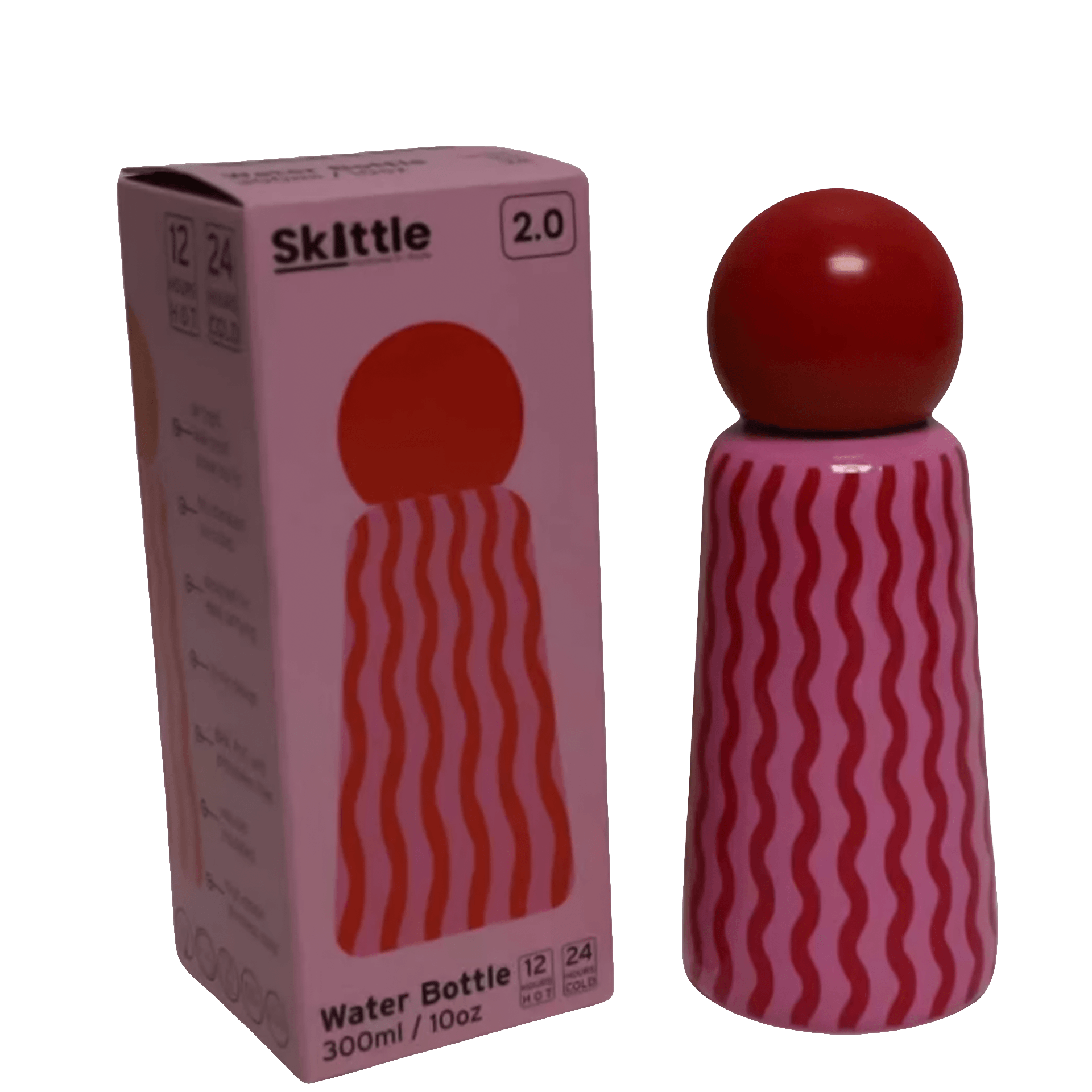 Lund Design House Skittle Trinkflasche pink & red