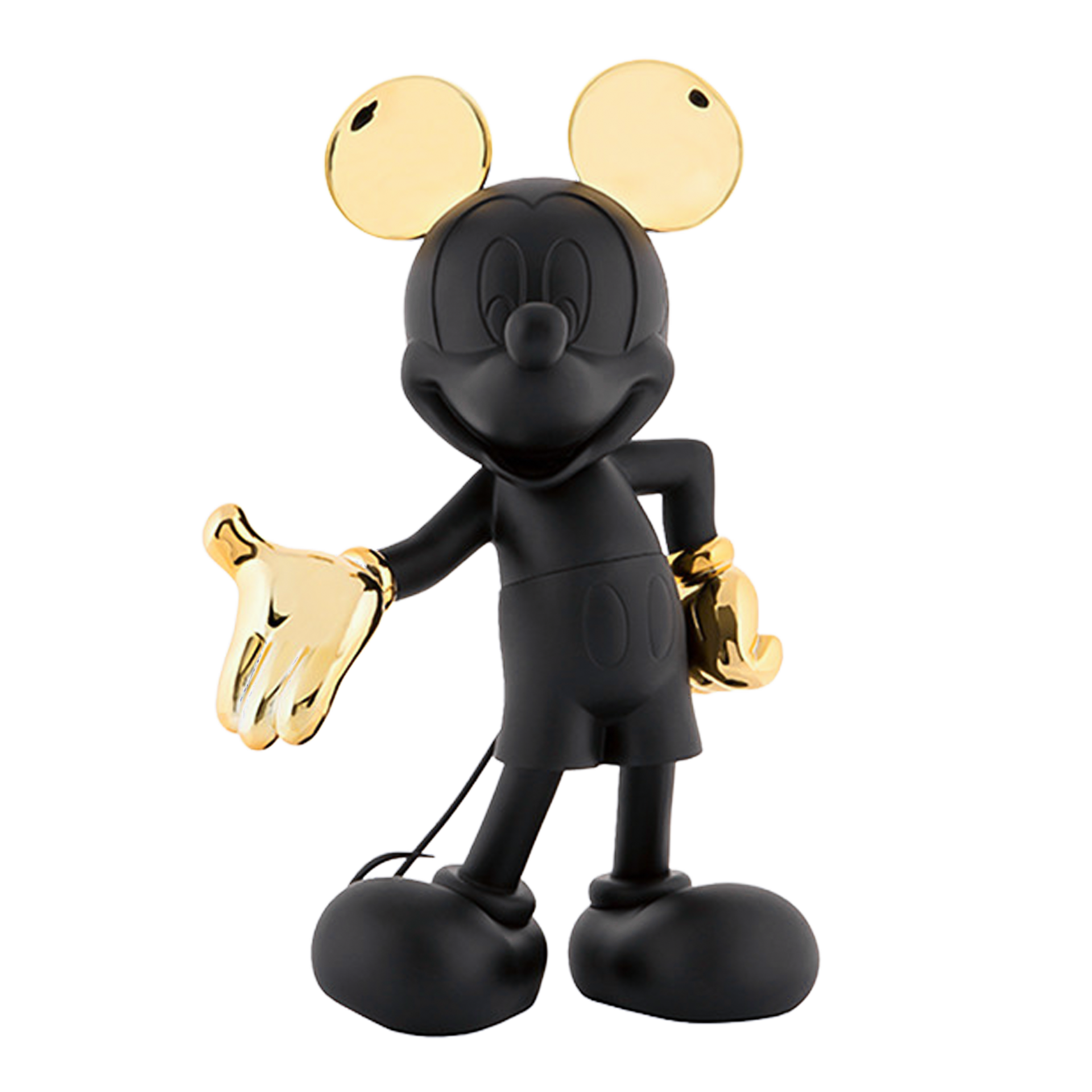 Mickey Welcome black & gold 30 cm, Mickey Maus Figur, Figur, Schwarz, Goldfarben, Sammelfigur
