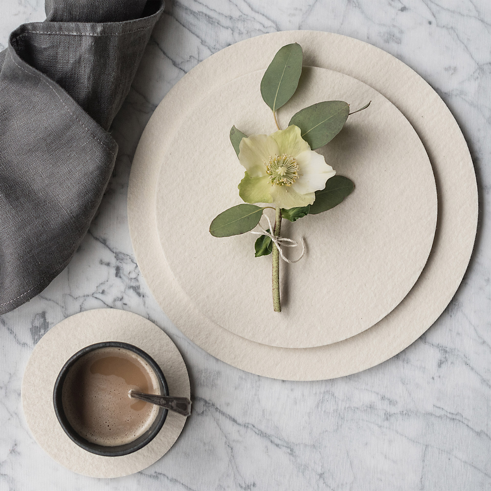 Hey-Sign Tischset 35 cm Hellmelliert