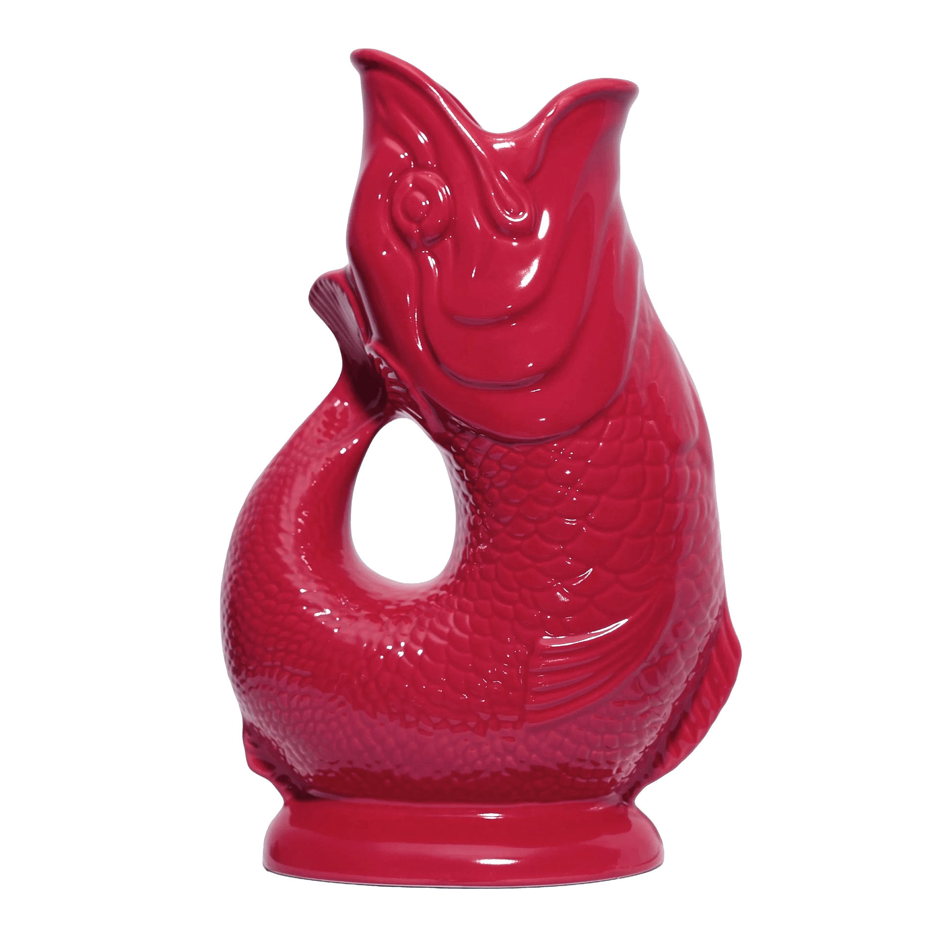 Jug cranberry XL 1,20 l, Kriegel?, Katzenform, Rot, Glänzend, Keramik