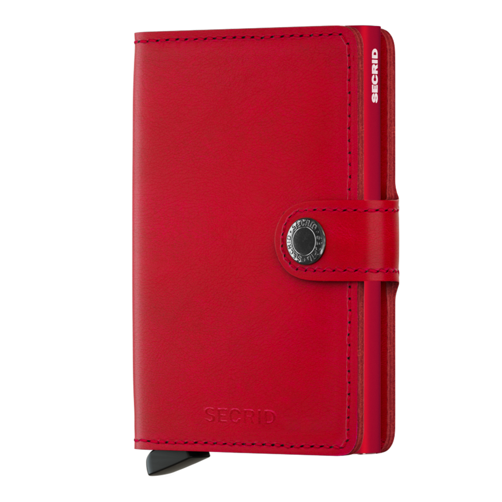 Secrid Miniwallet Original Rot/Rot, Wallet, Red, Leder, Kartenetui, Klippverschluss