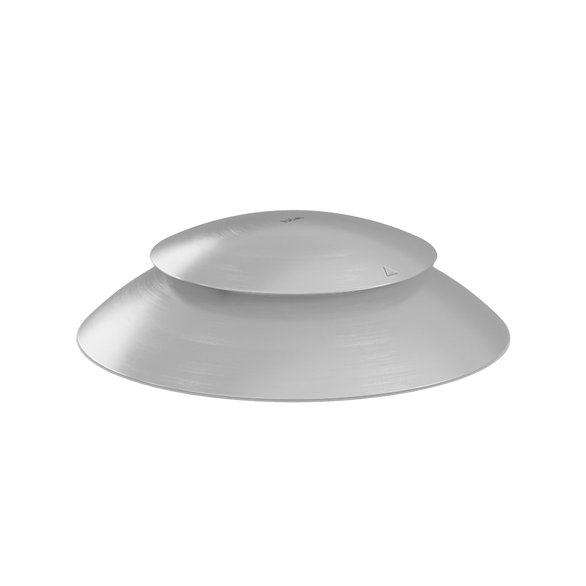 Lid 45, Untertasse, Teller, Metall, Edelstahl, Verbundene-Rand