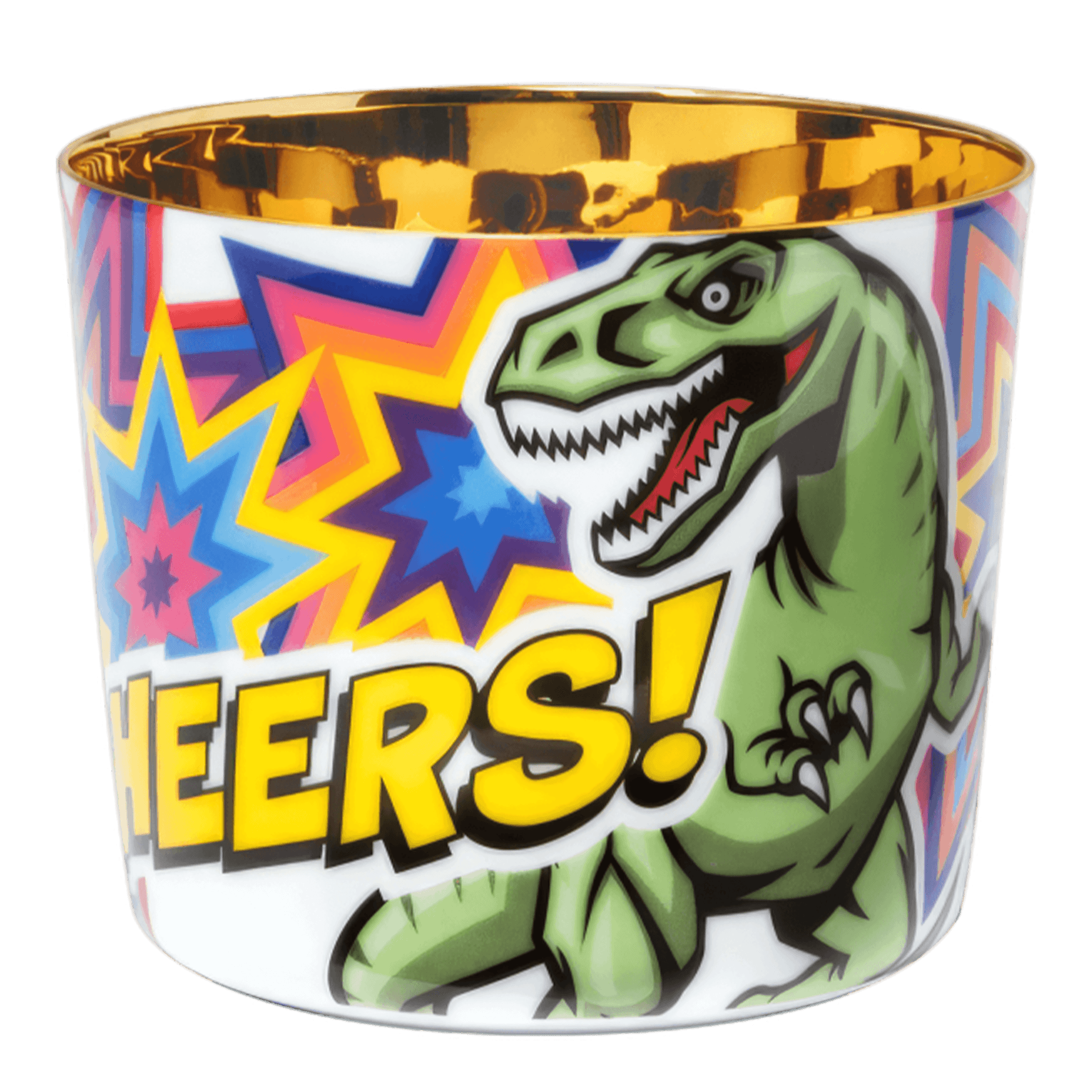 SIEGER by FÜRSTENBERG, Becher, Dinosaier, T-Rex, Party, Motiv