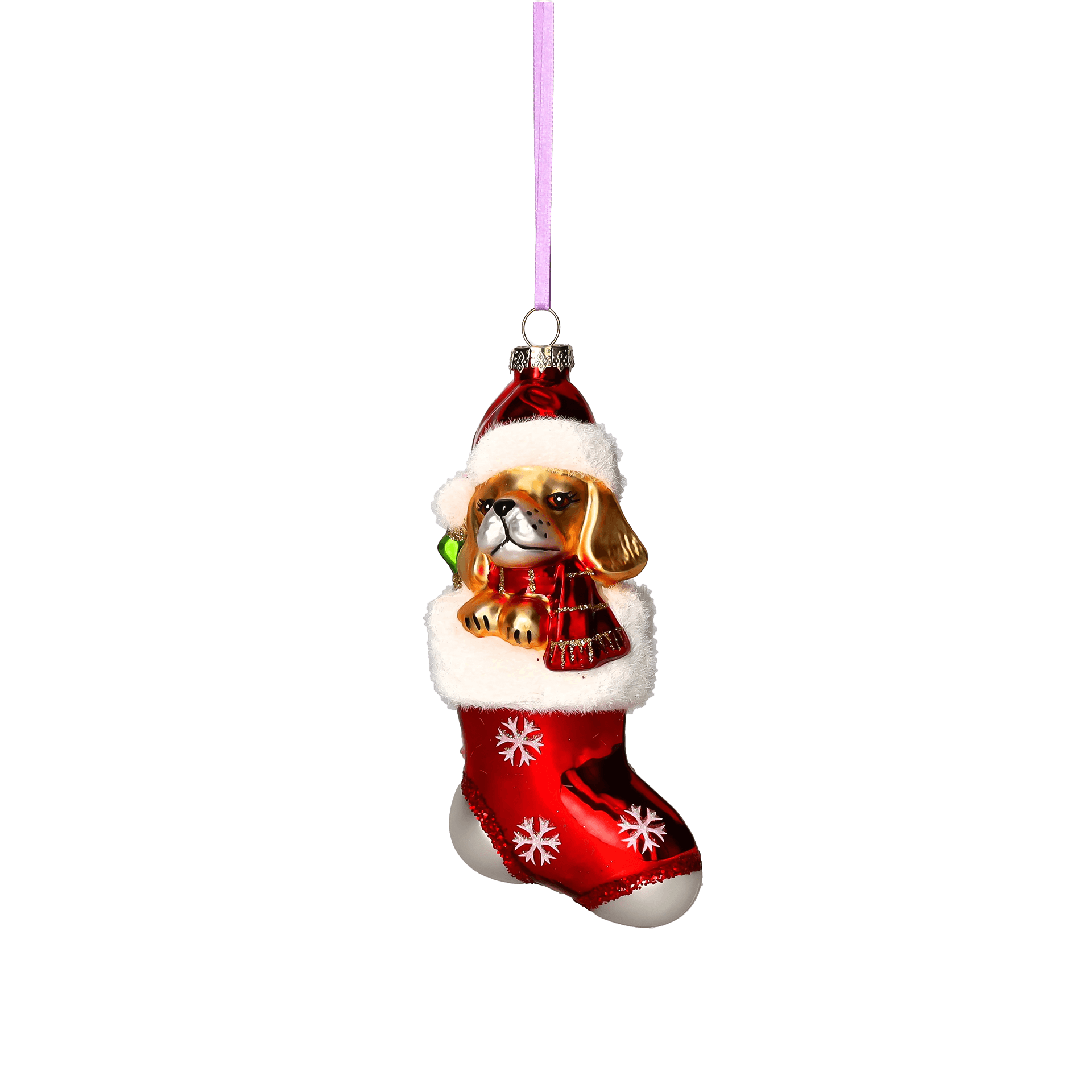 Gift Company Hänger Hund in Weihnachtssocke