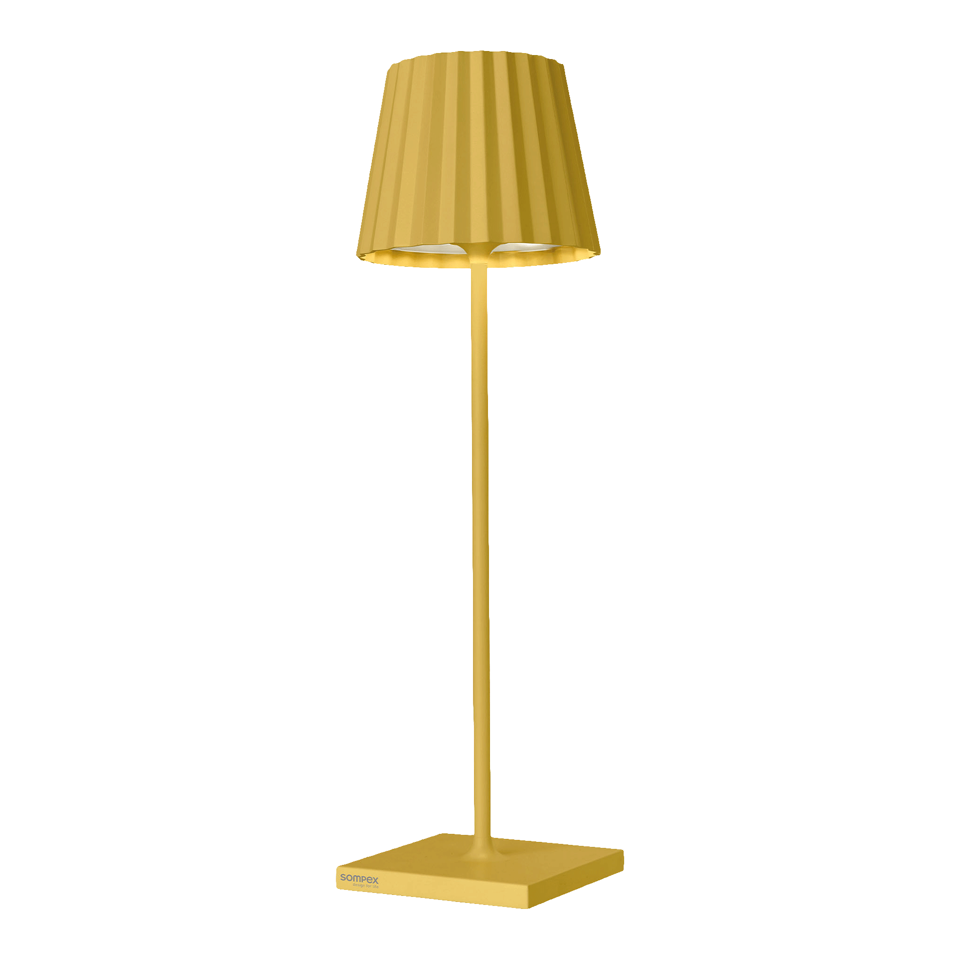 Rechargeable LED table lamp dimmable yellow, fußbodenlampe, gelb, Lampe Schirm, Metall, Standlampe