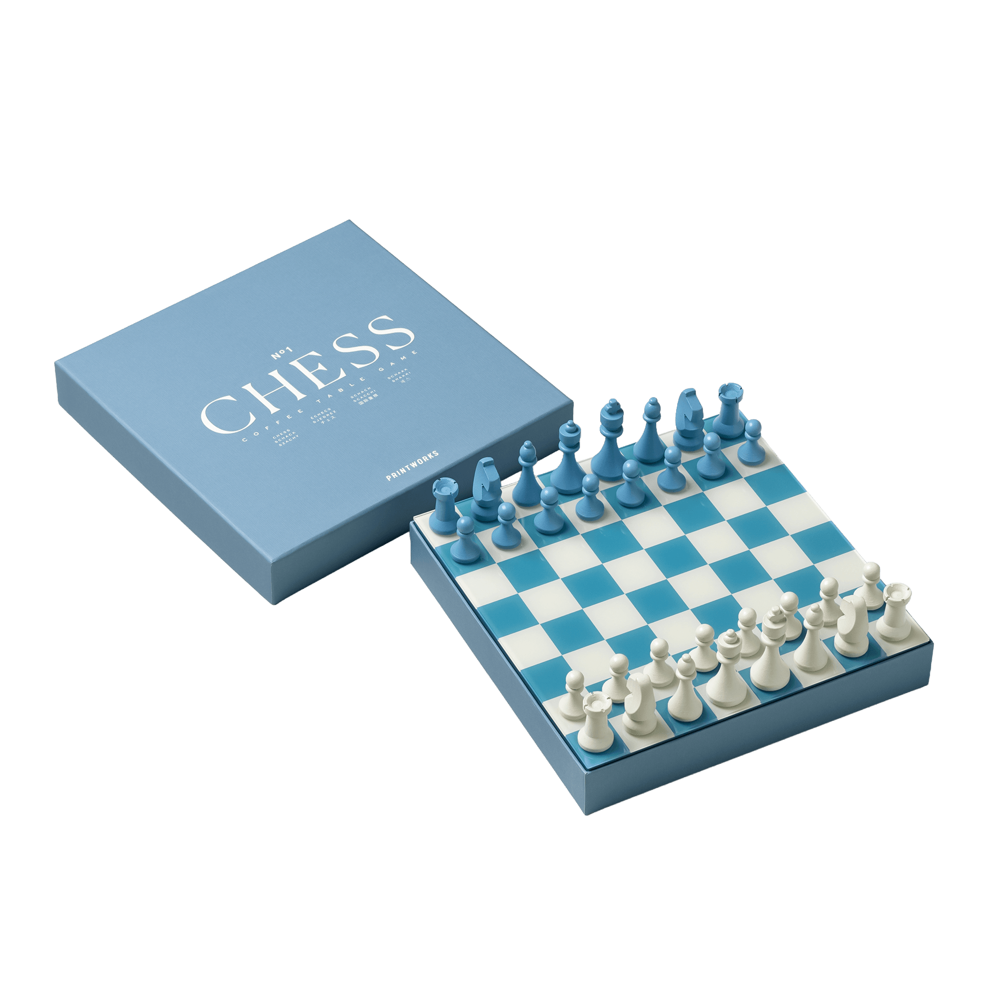 PRINTWORKS Classic Chess Dusty Blue