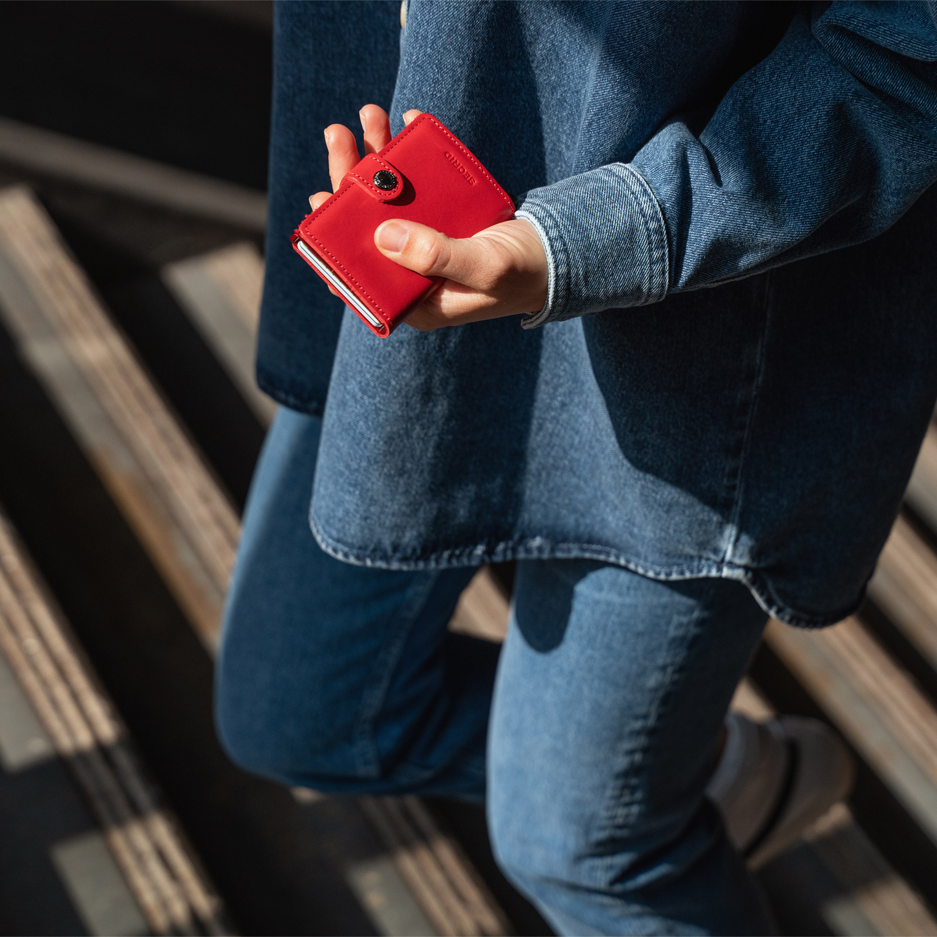 Secrid Slimwallet Original Schwarz/Braun, roini-wallet, red wallet, cardholder, small wallet, leather