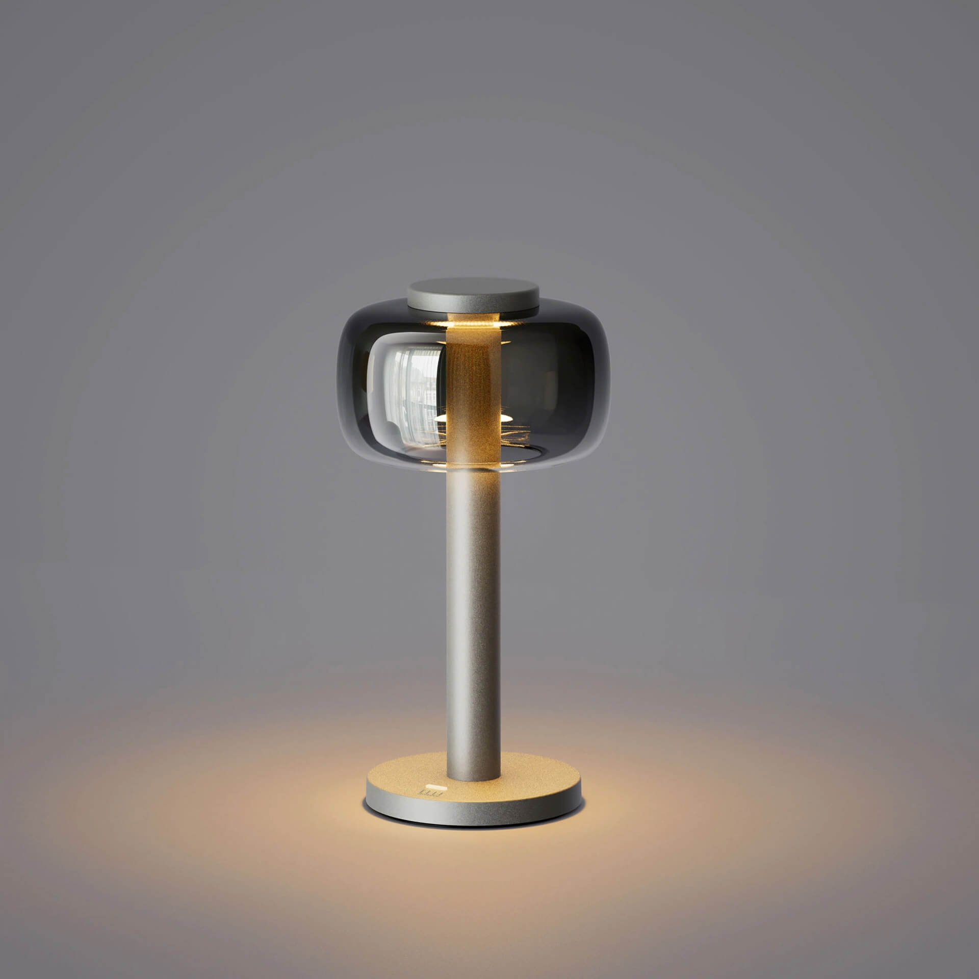 ELLE DECORATION LED Tischlampe ODEON silber