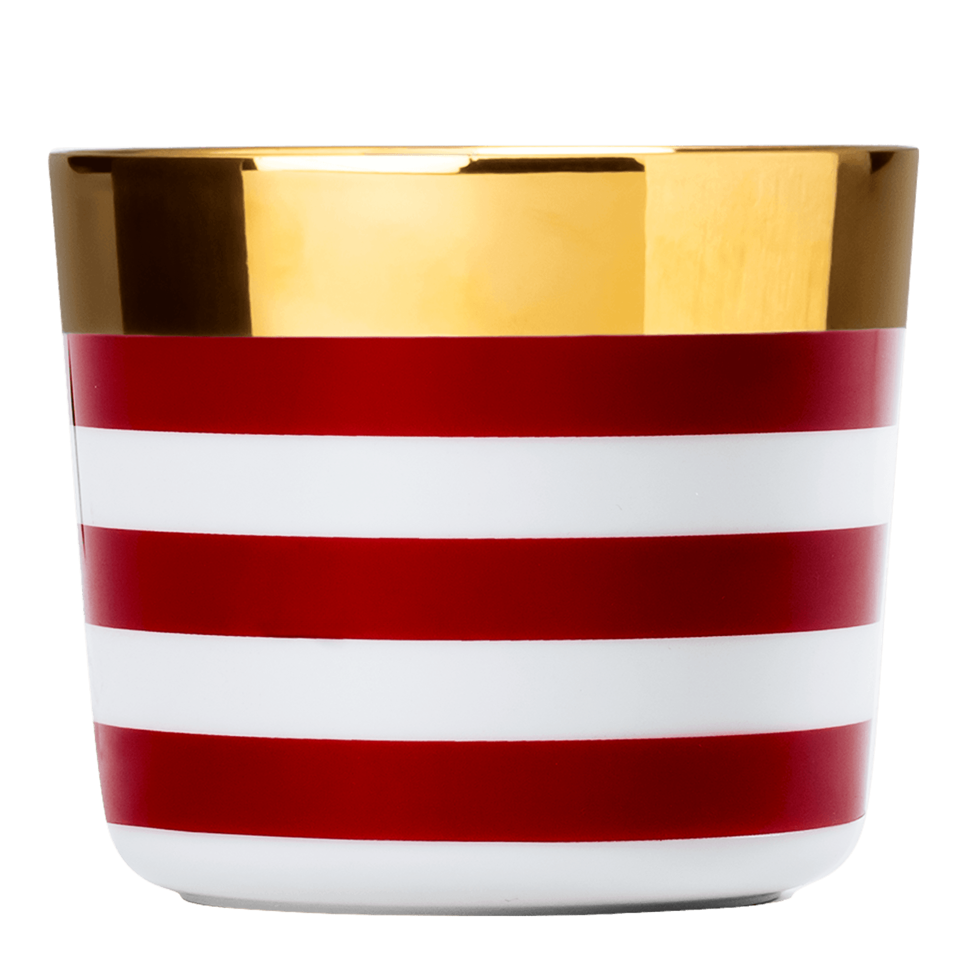 SIEGER by Fürstenberg SIP OF GOLD RED POP Champagnerbecher Horizontal Stripes