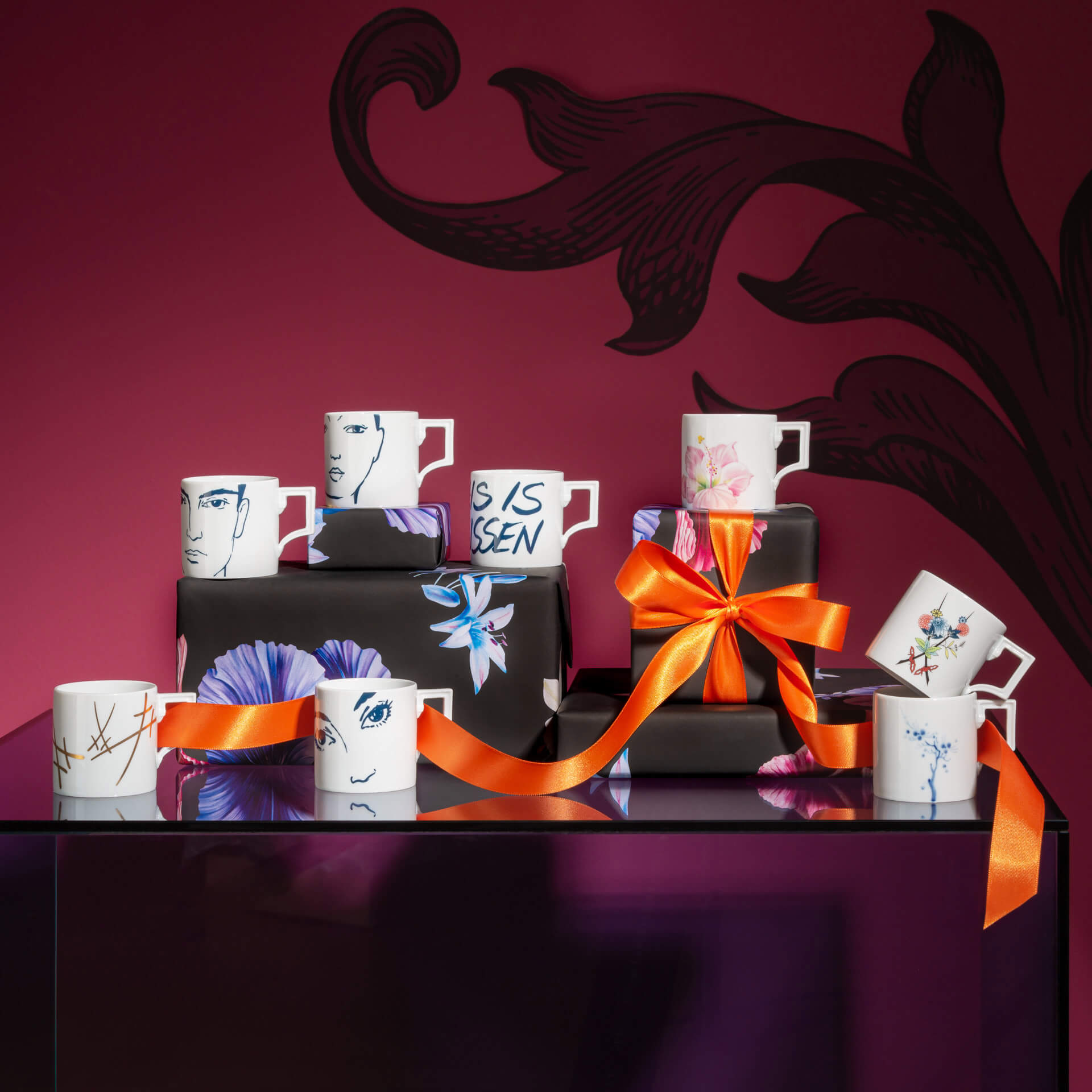 Meissen Espressotasse Swords