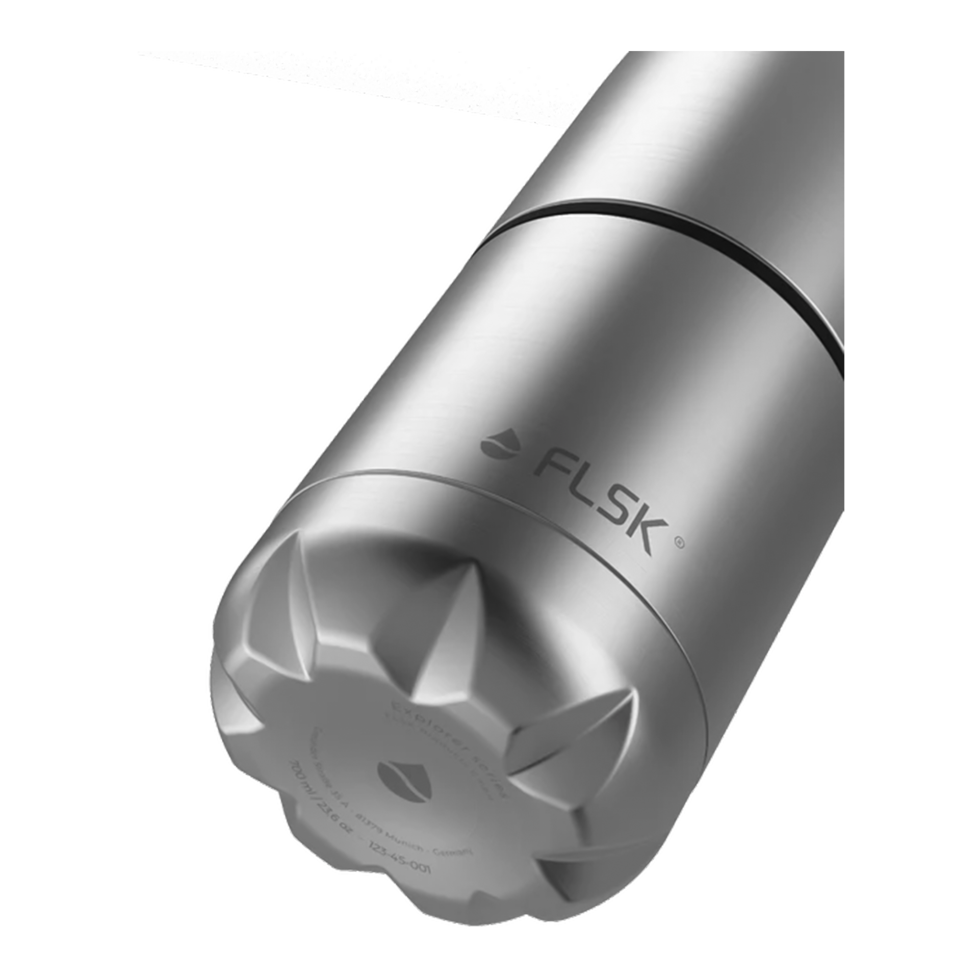 FLSK Trinkflache mit Becher Edelstahl 0.70 l