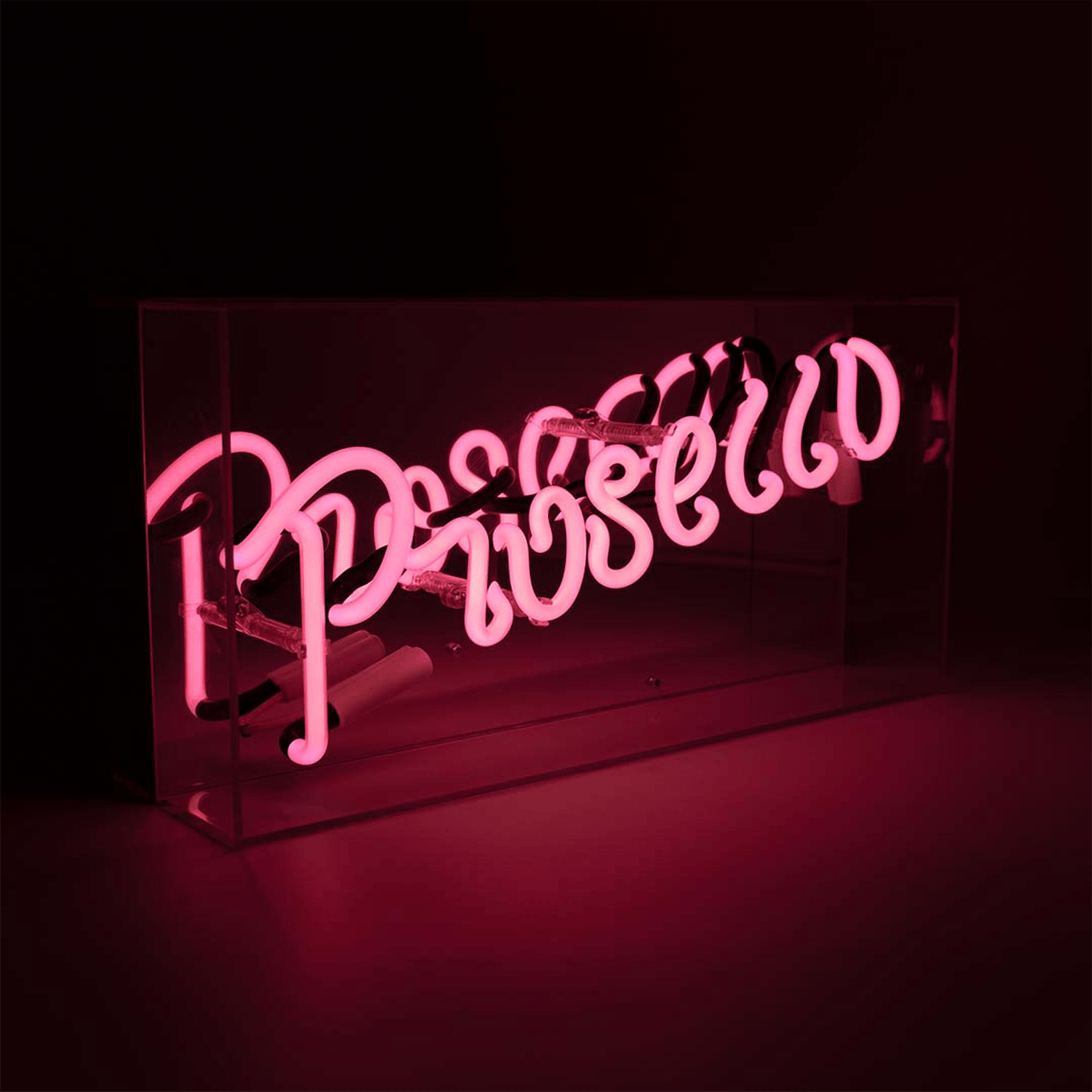 Locomocean Neonschild Prosecco pink