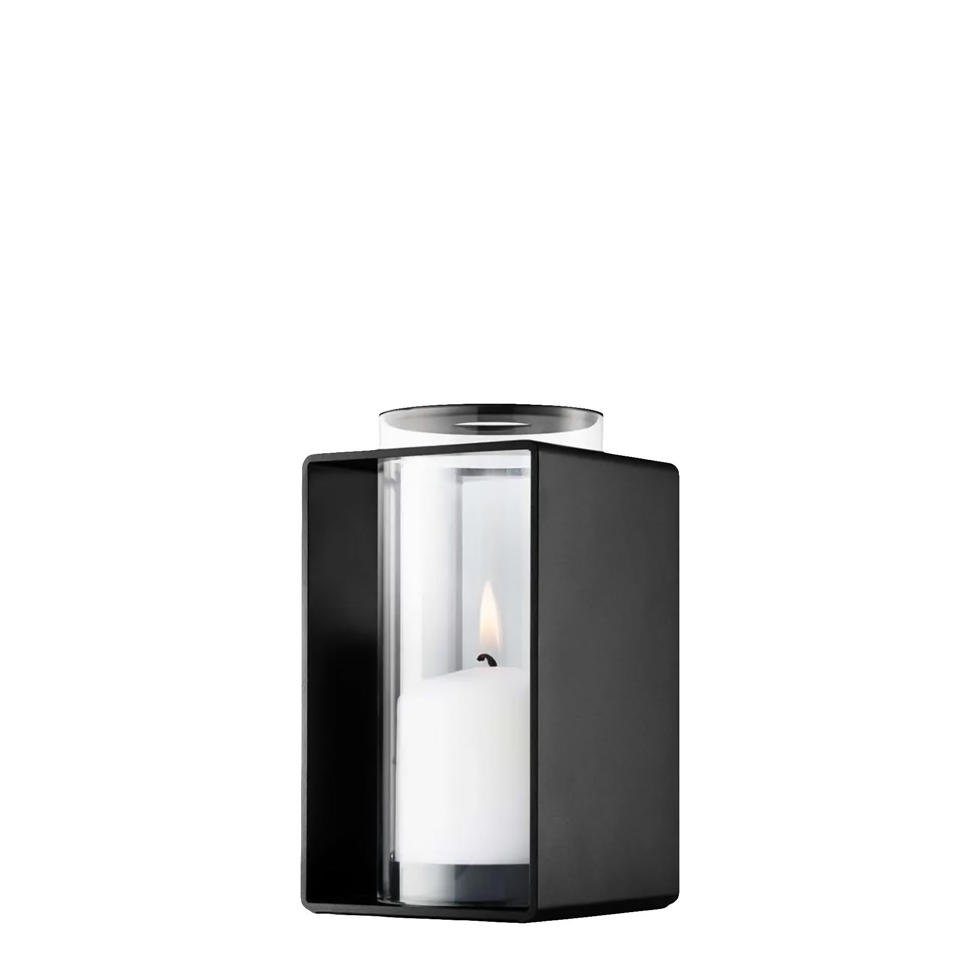 Lantern 18 cm, Laterne, Licht, Kerze, LED, Schwarz