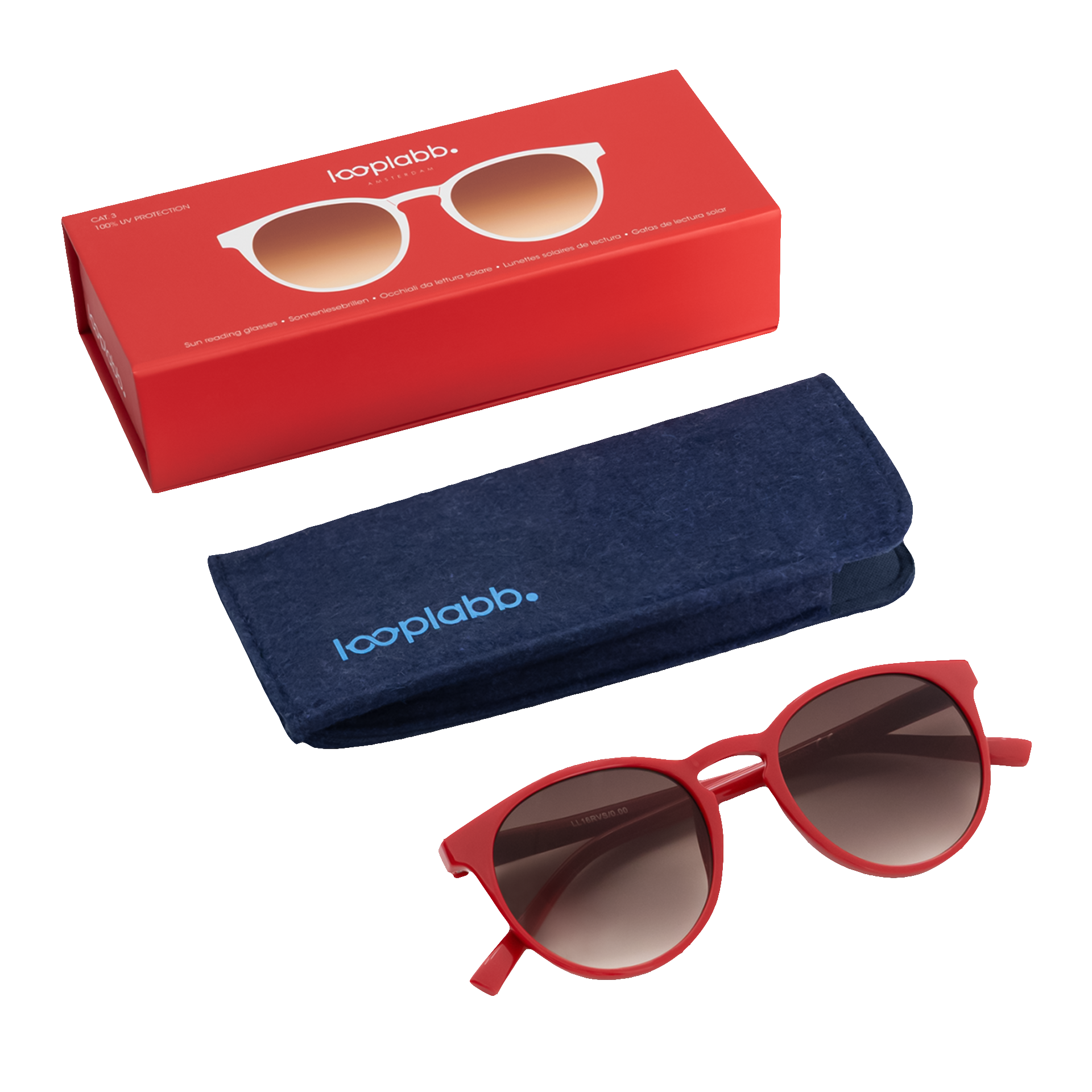 Looplabb Sonnenbrille PAPILLON SUN Red Velvet