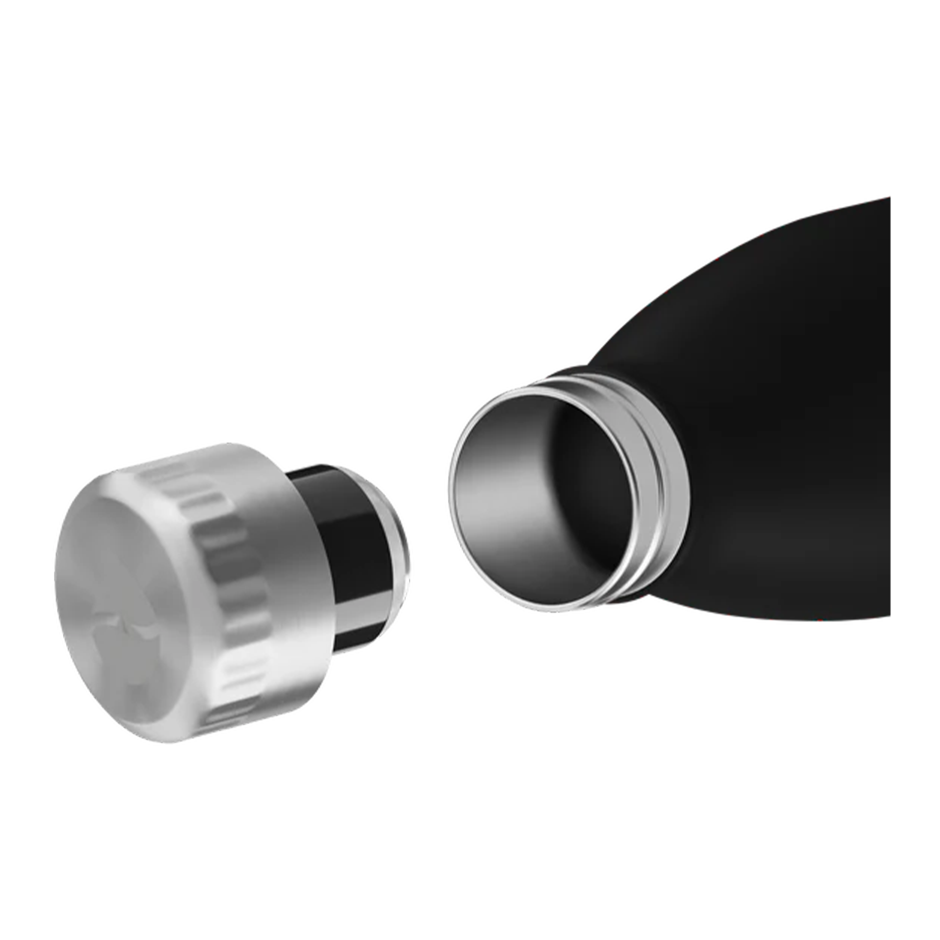 FLSK Trinkflasche Schwarz 1,00 l