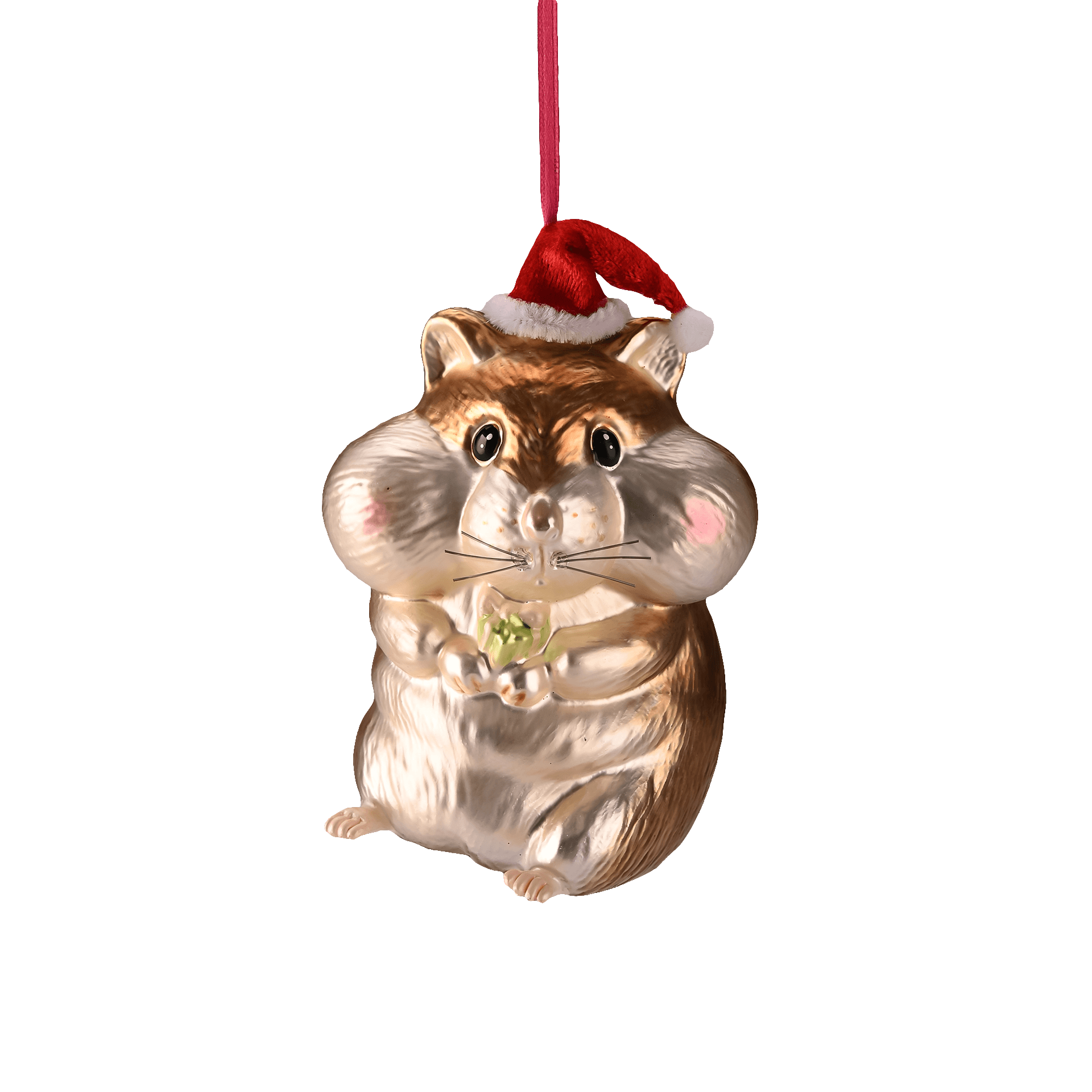 Gift Company Hänger Hamster mit Weihnachtsmütze