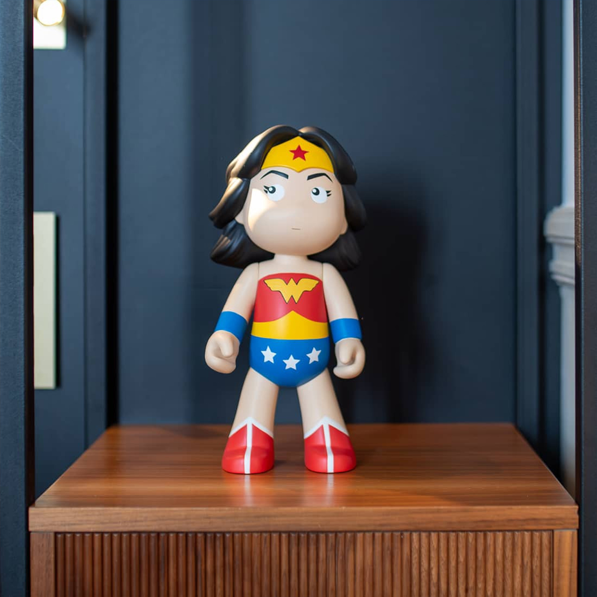 Wonder Woman 25 cm, Wonder Woman-Figur, Actionfigur, Plushie, Weibliche Superheldin, Rot Blau Gelb
