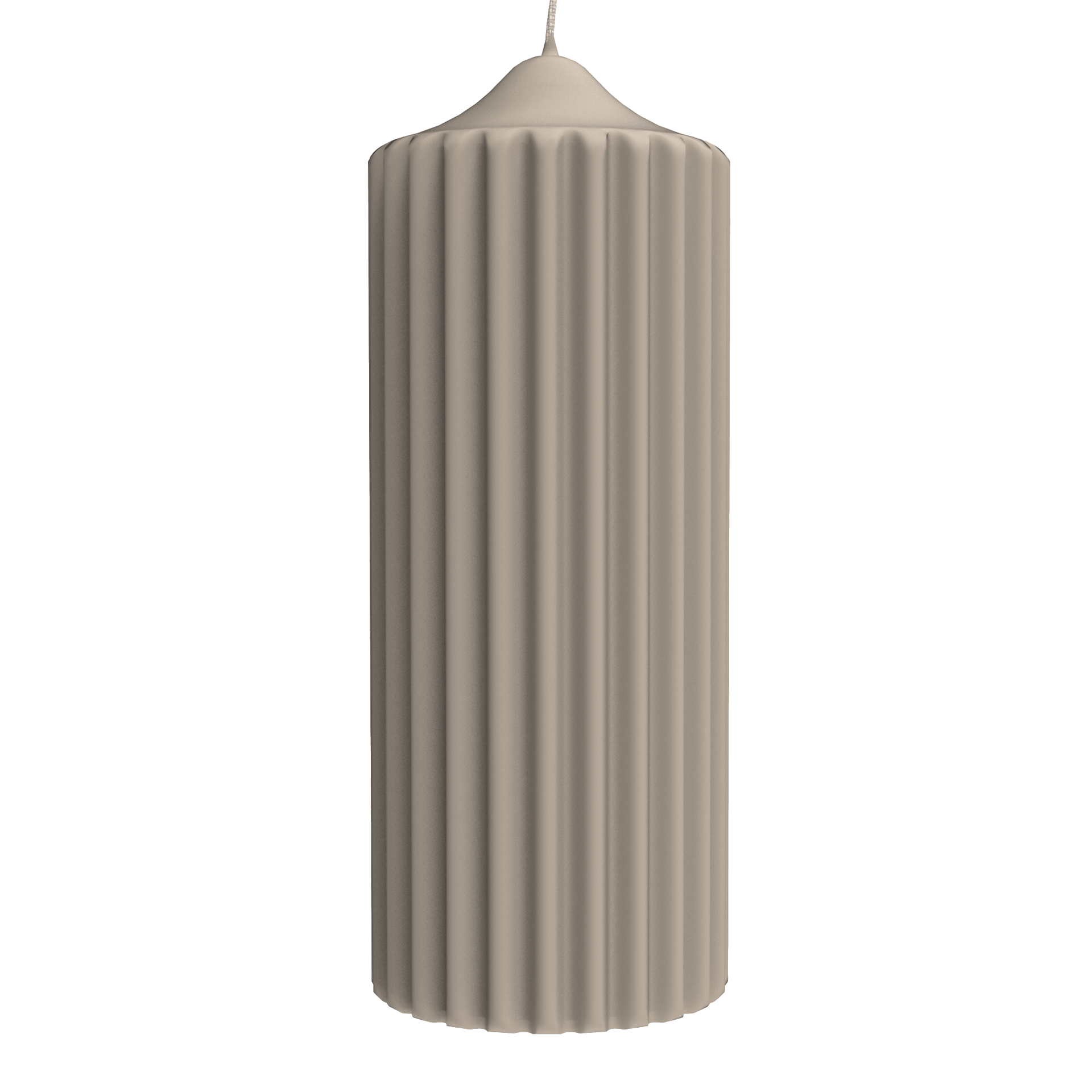 ENGELS KLASSIK Rillenkerze Kiesel 20 cm