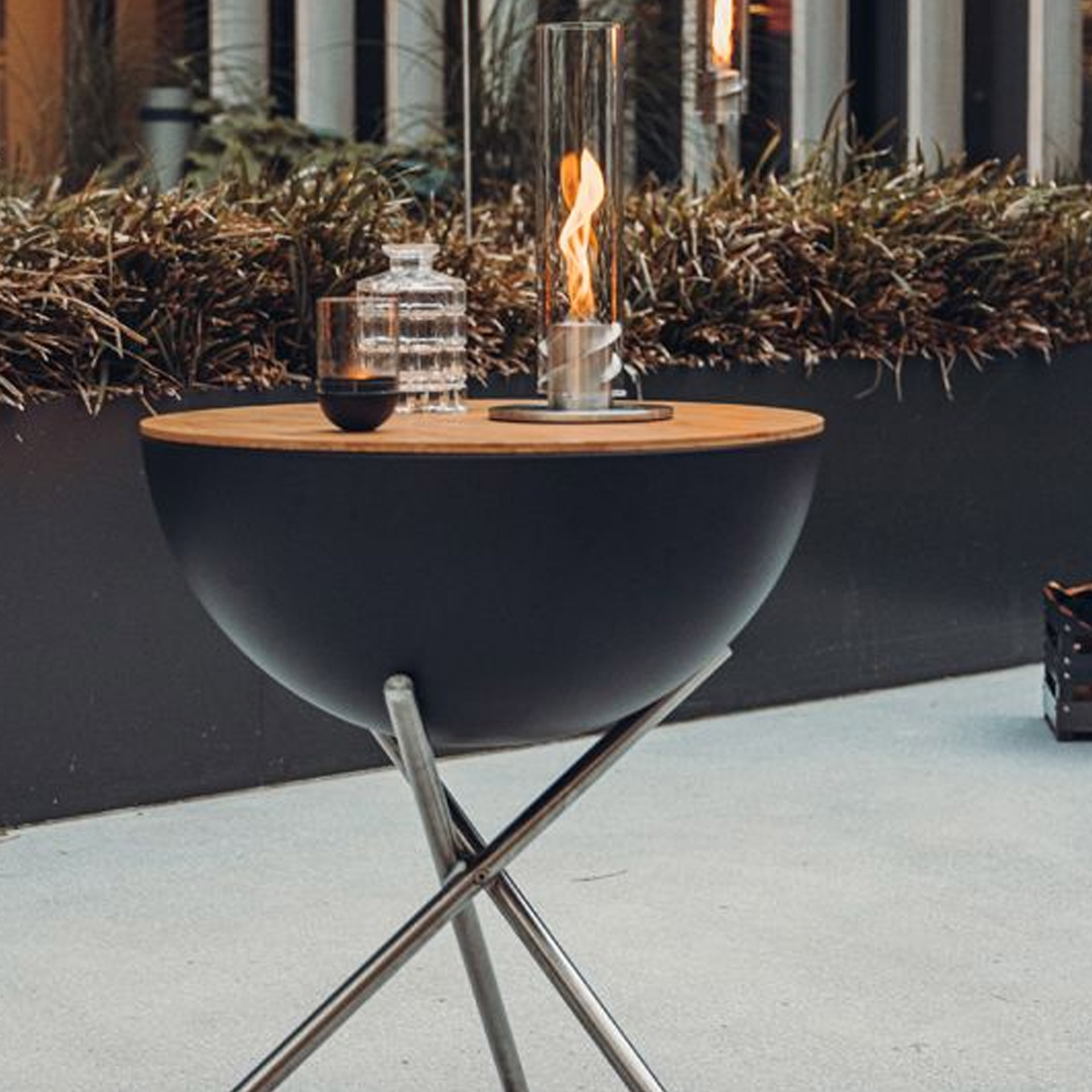 Board 70, Grilltopf, Feuerstelle, Holzdeckel, Ofenflamme, Gartenfeuer