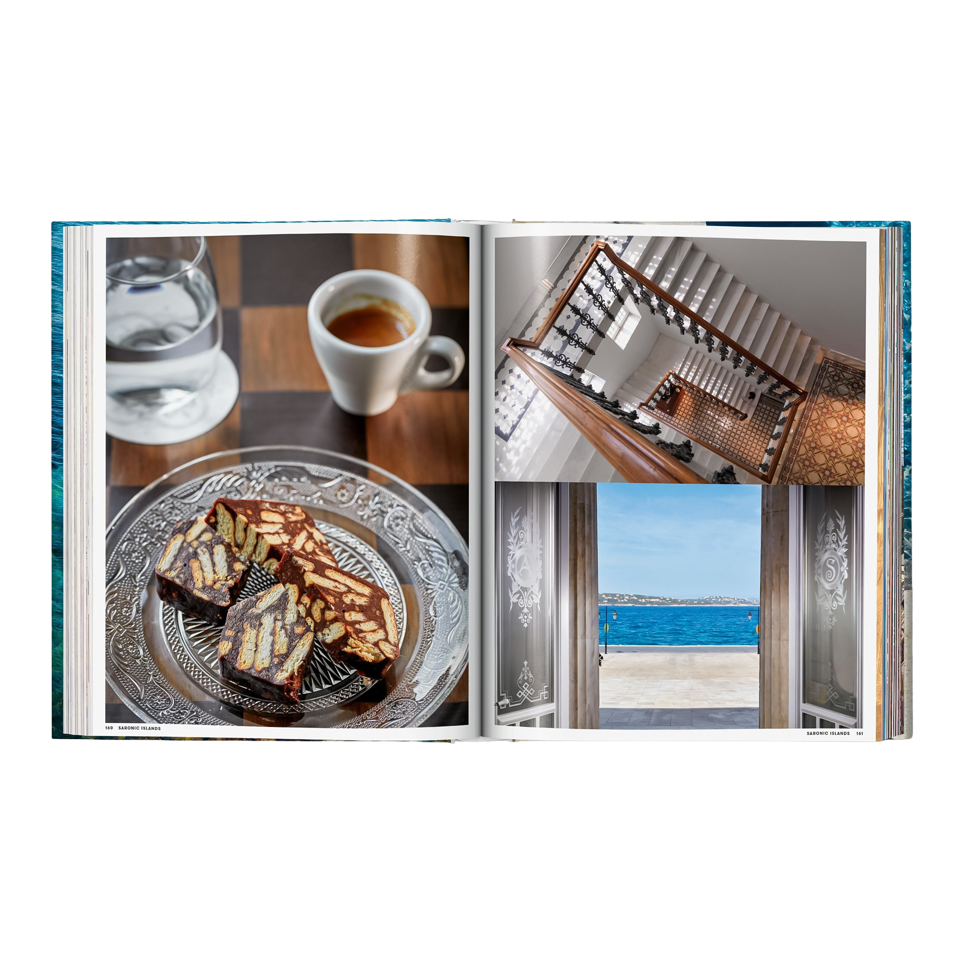 Coffee Table Book Great Escapes Greece, kaffee, espresso, kuchen, dessert, treppe