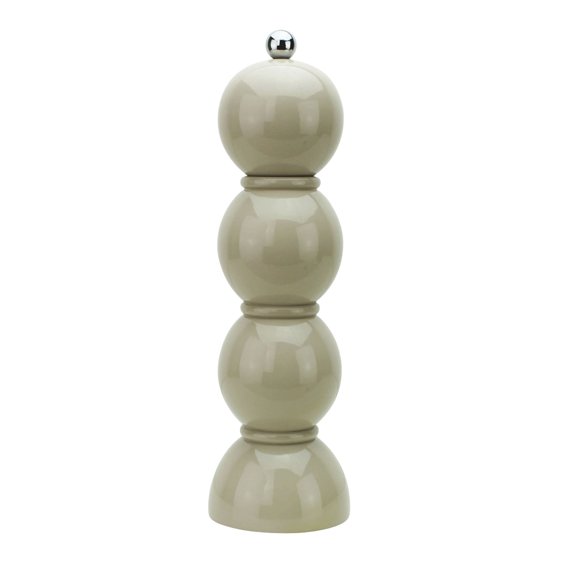 Salt- Pepper Mill cappuccino 24 cm, Kugel, Figur, Dekoration, Beige, Holz?