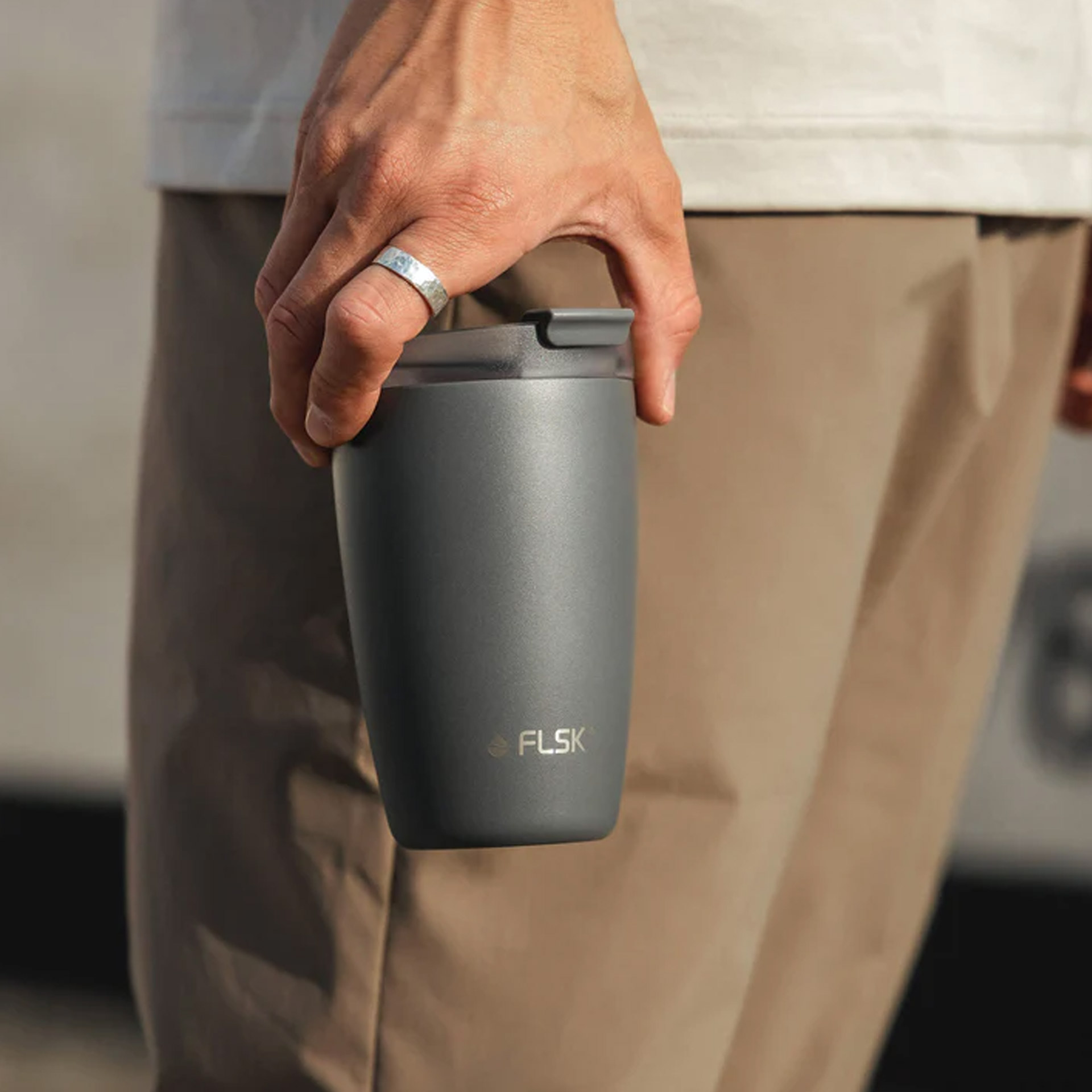 FLSK Coffee To Go Becher Stone 0,35 l