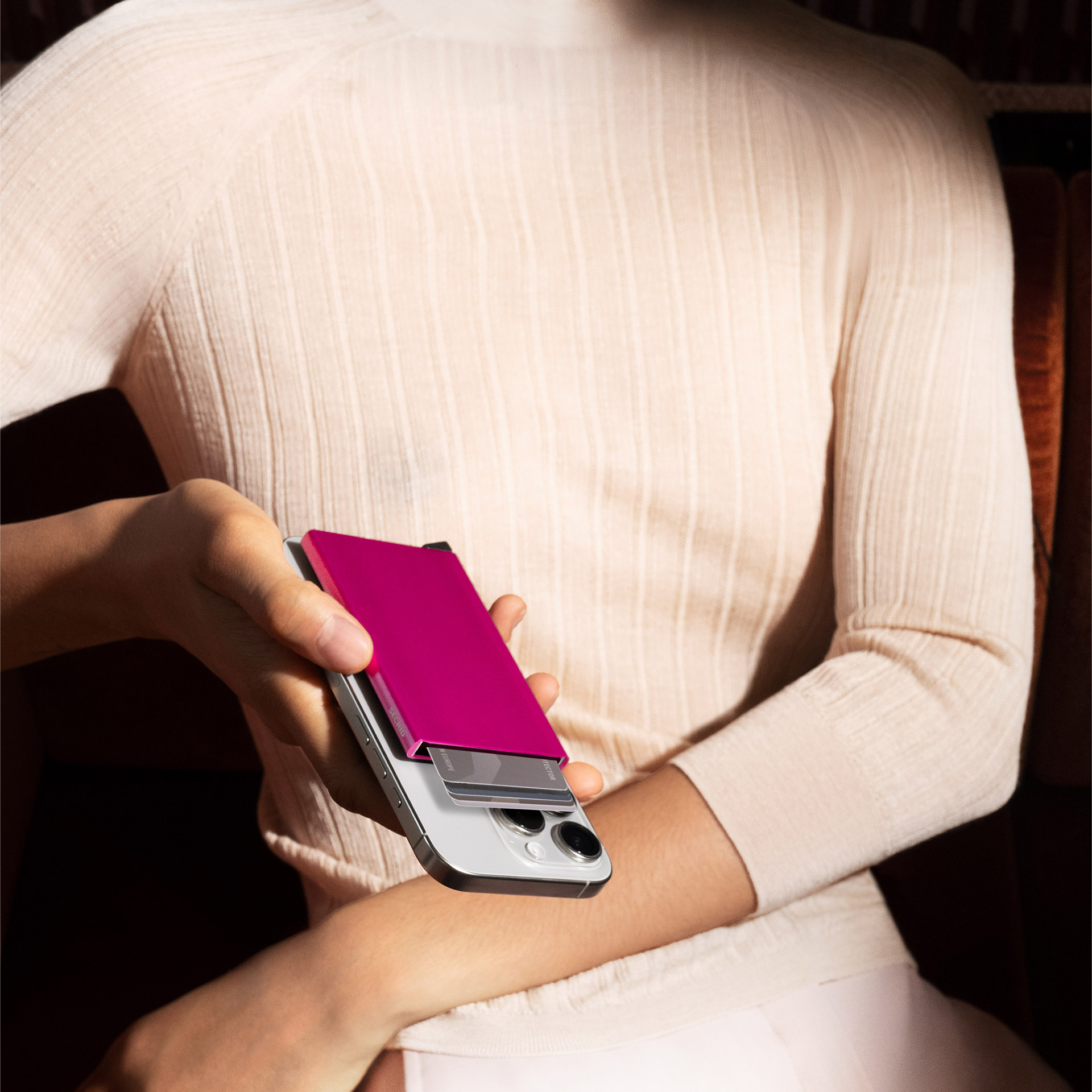 Cardprotector Fuchsia, smartphone, Kartenhalter, magenta, pink, Mobilzubehör
