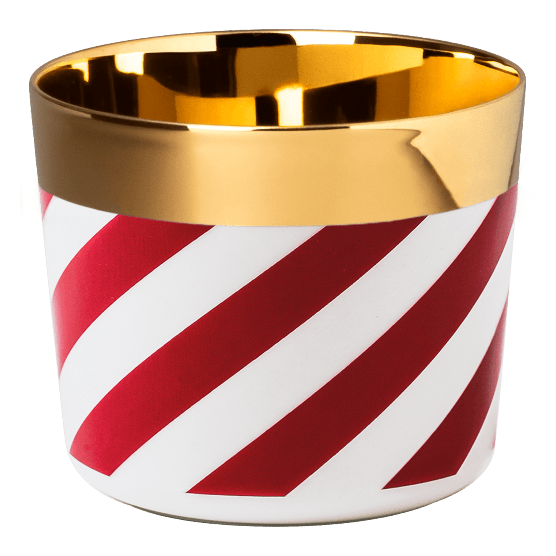SIEGER by Fürstenberg SIP OF GOLD RED POP Champagnerbecher Candy Cane