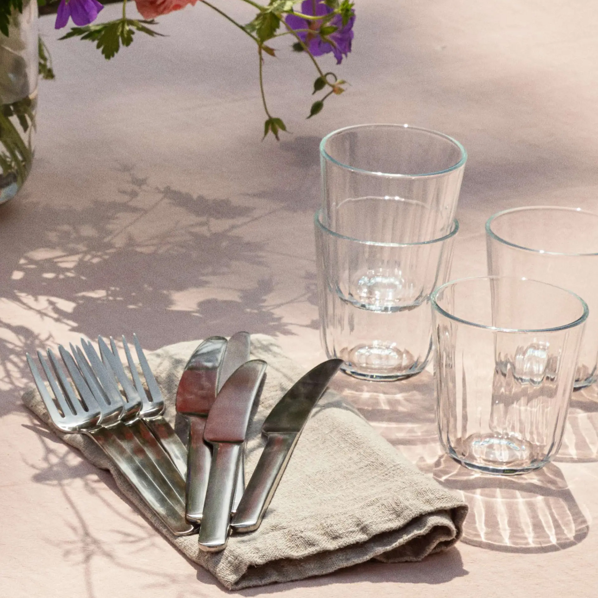 Glass 0.27 l Set of 6, Gläser, Besteckset, Waschbares Geschirr, Tafelbesteck, Trinkgläser