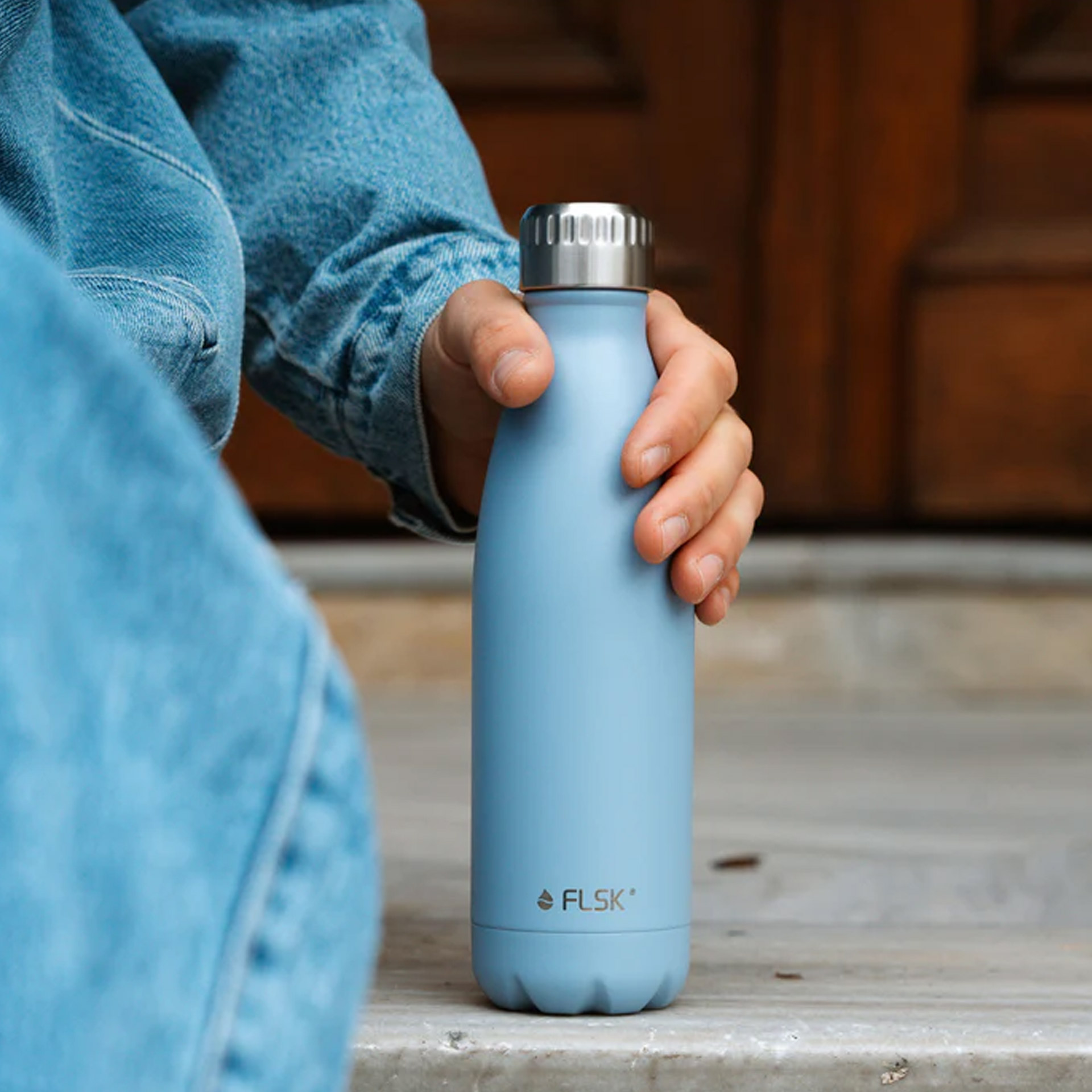 FLSK Trinkflasche Denim 0,50 l