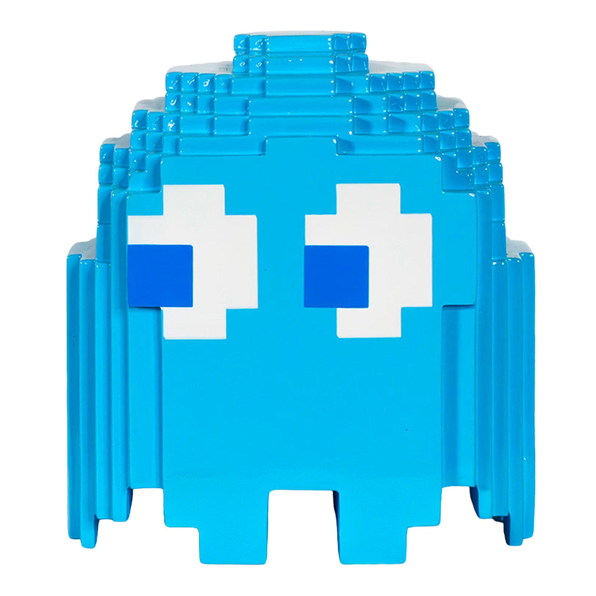 Pac-man and ghosts, Spielzeug, Blau, Pixelfigur, Mini-Block, Gesichtserkennung