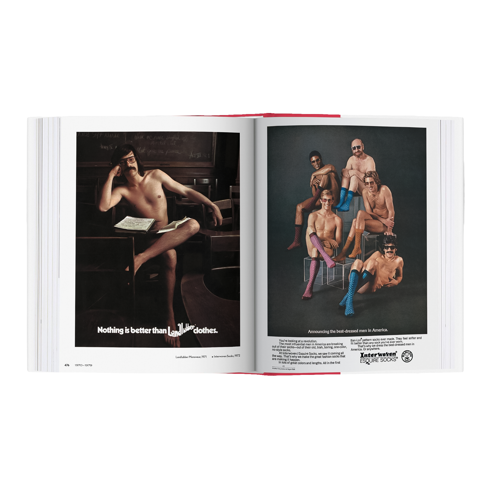 20th-Century Fashion. 100 Years of Apparel Ads, poster, anzeige, männer, socken, strümpfe